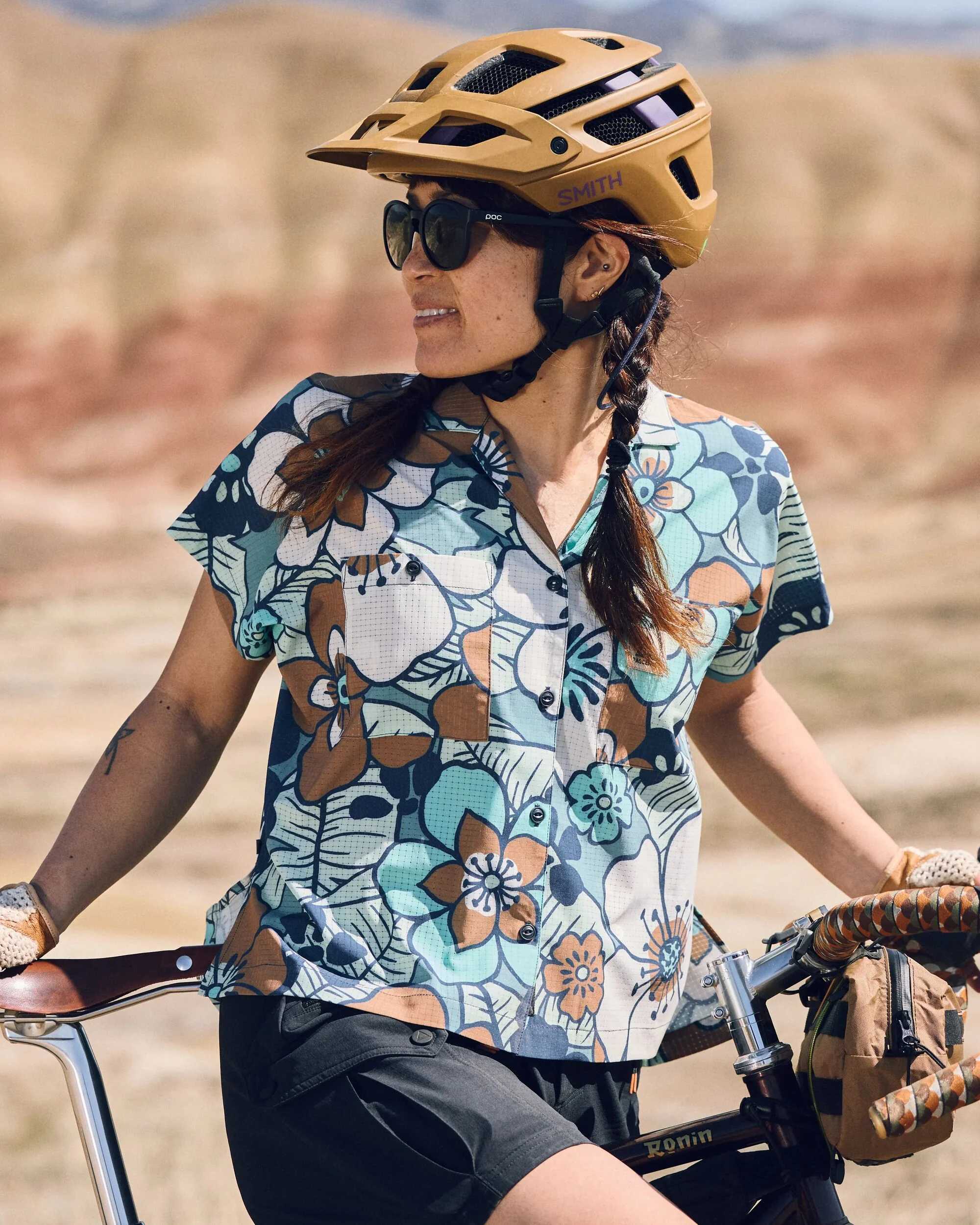 365 Active Boxy Shirt - Vintage Floral Aqua