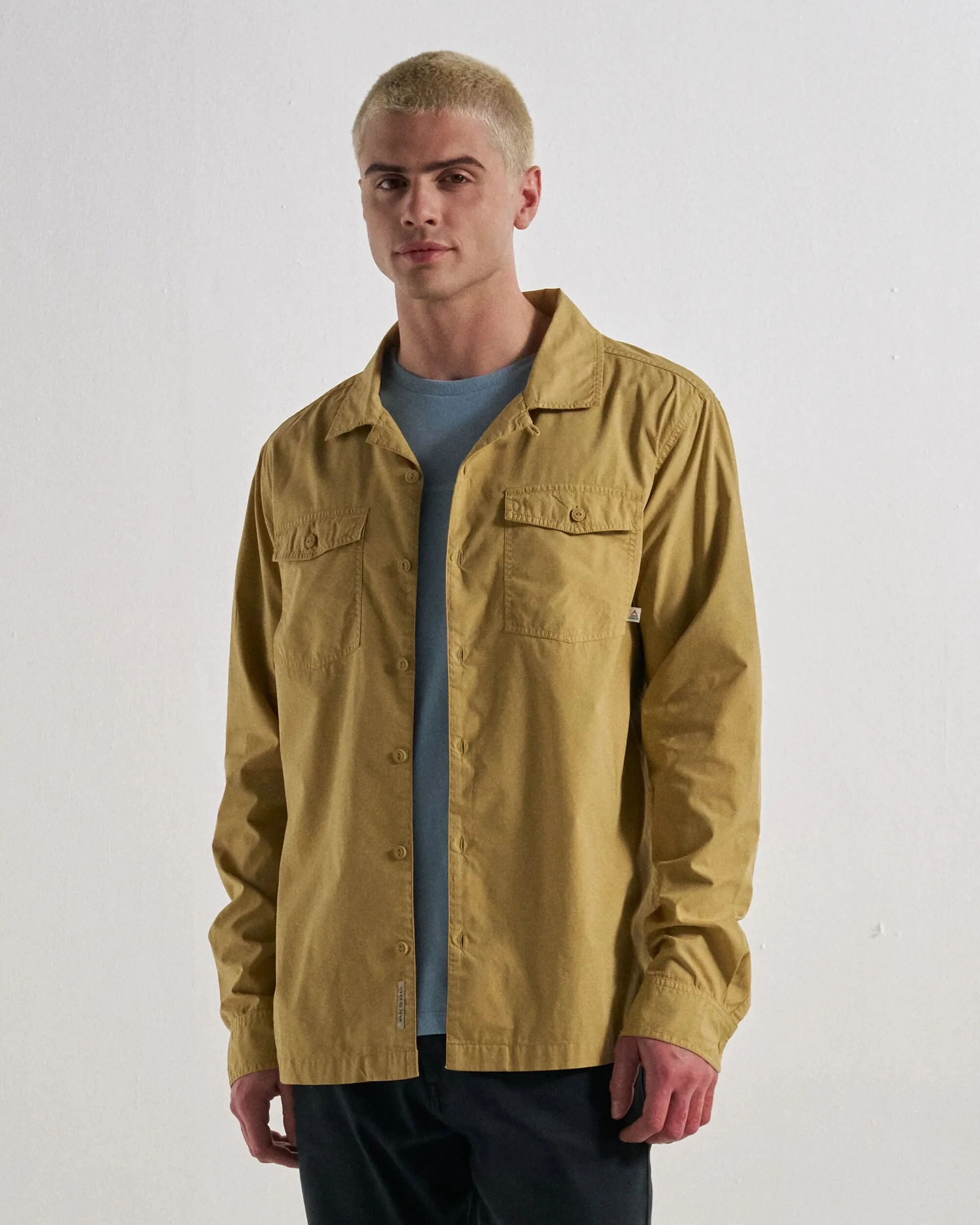 Acreage Organic Cotton LS Shirt - Warm Beige