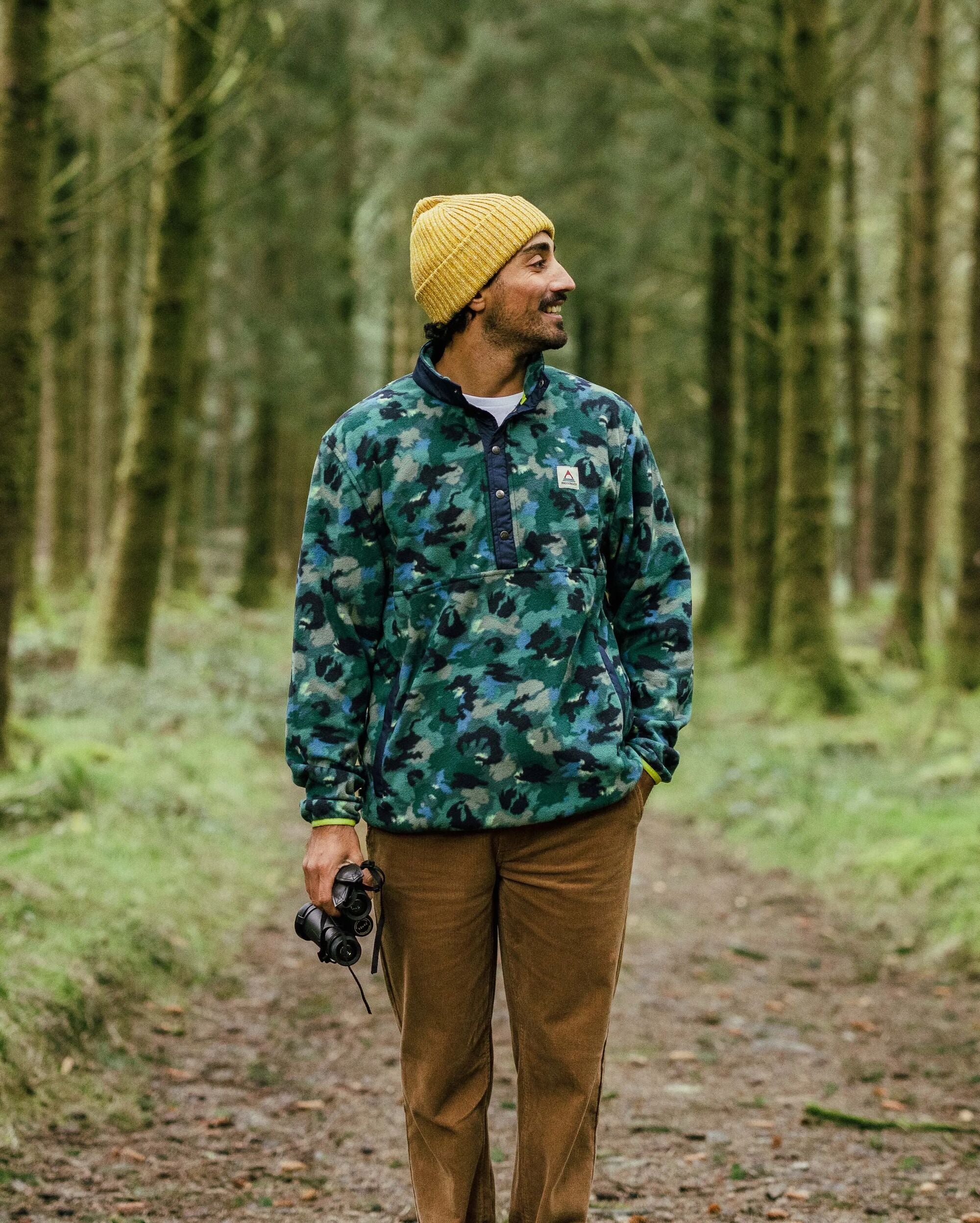 Adrift Polar Fleece - Alpine Camo Rain Forest
