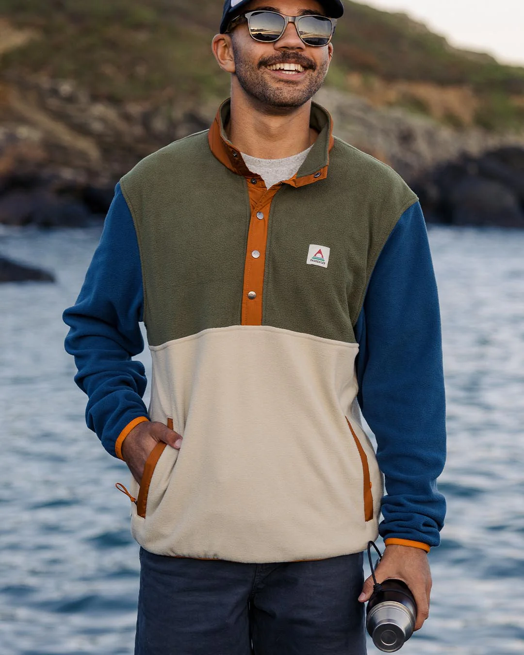 Adrift Polar Fleece - Khaki/Oatmeal
