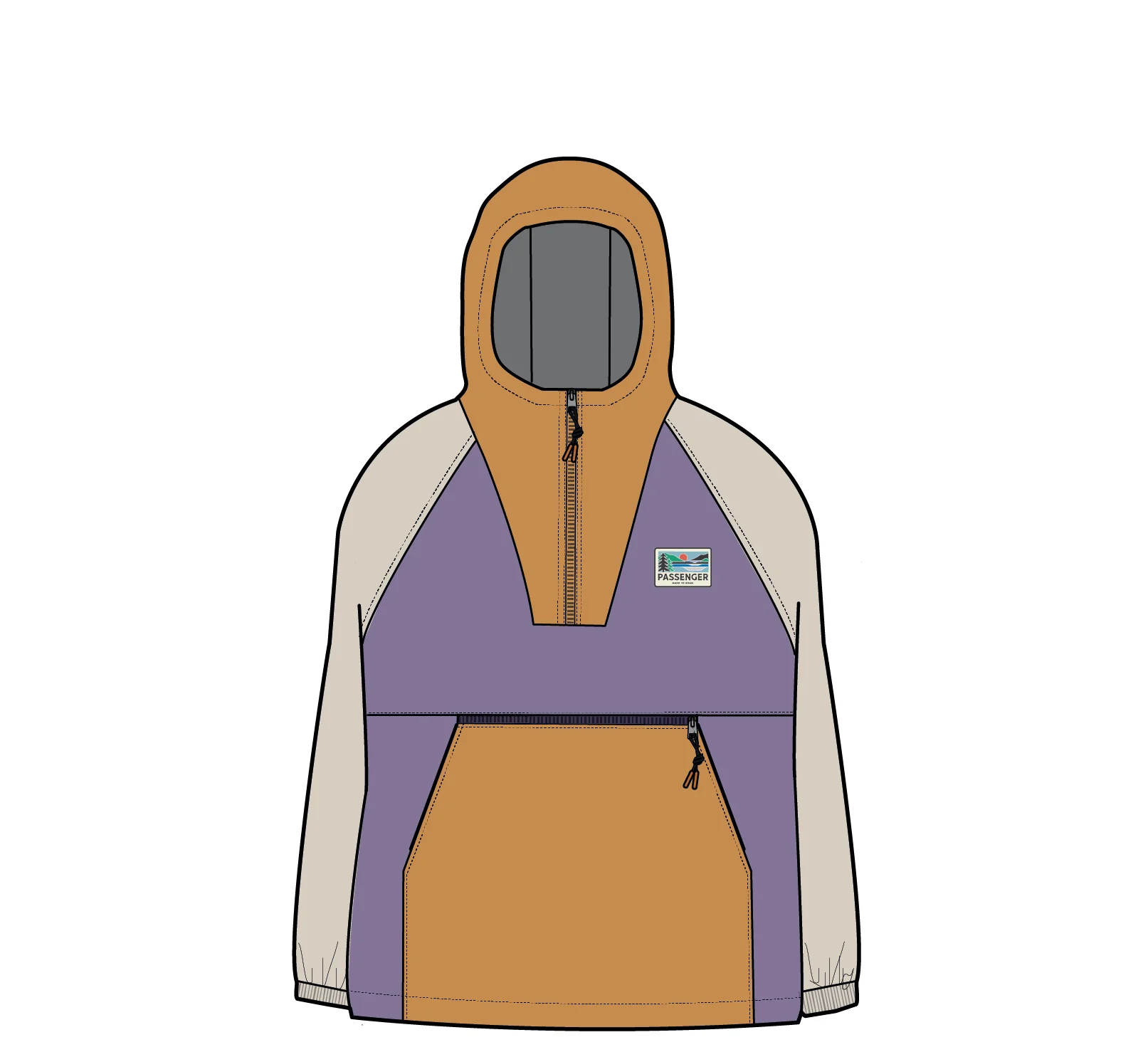 Alexander Hooded Polartec® Fleece - Purple Haze - Image 10