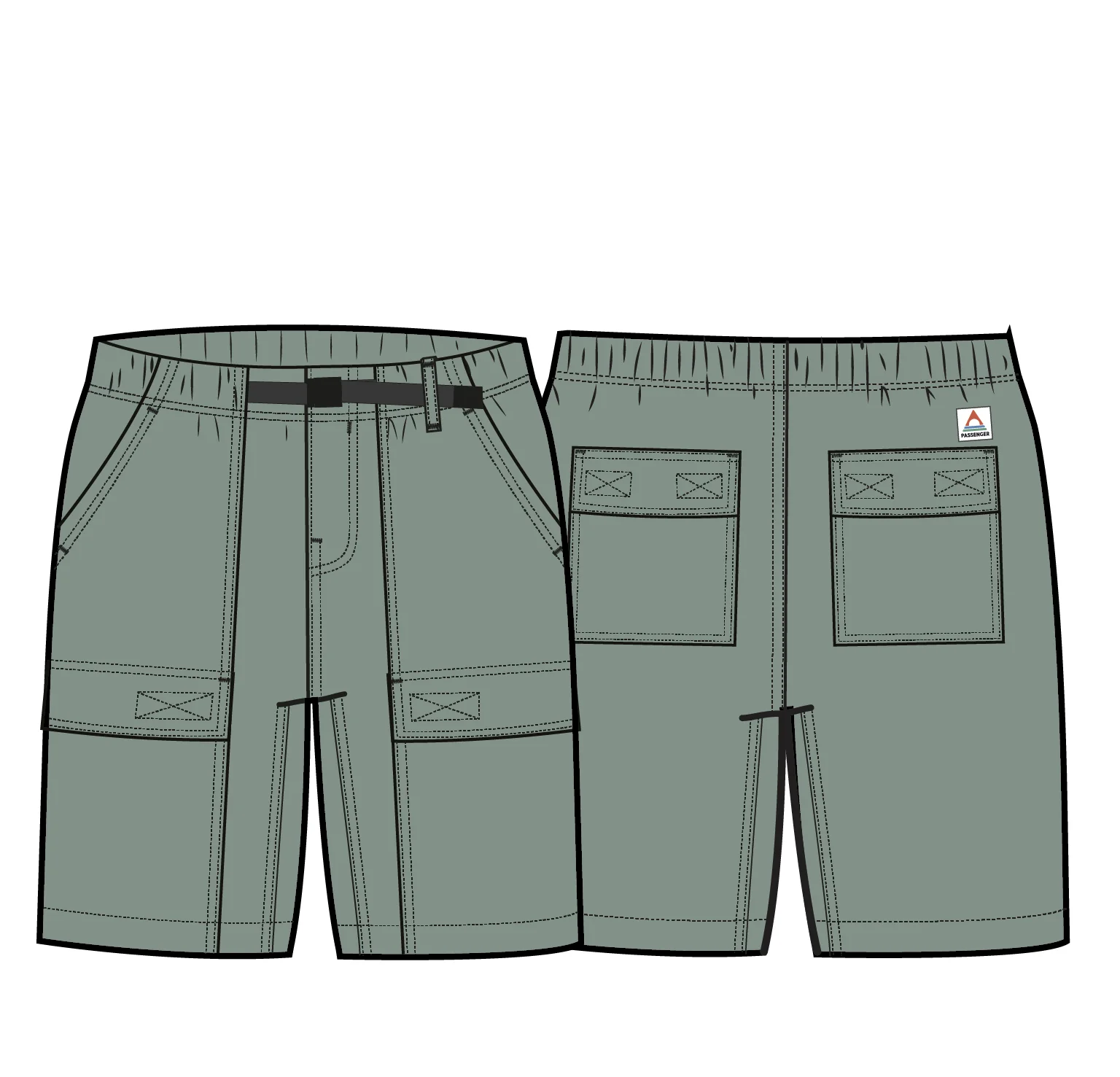 Apex Cargo Cotton Short - Pistachio - Image 11