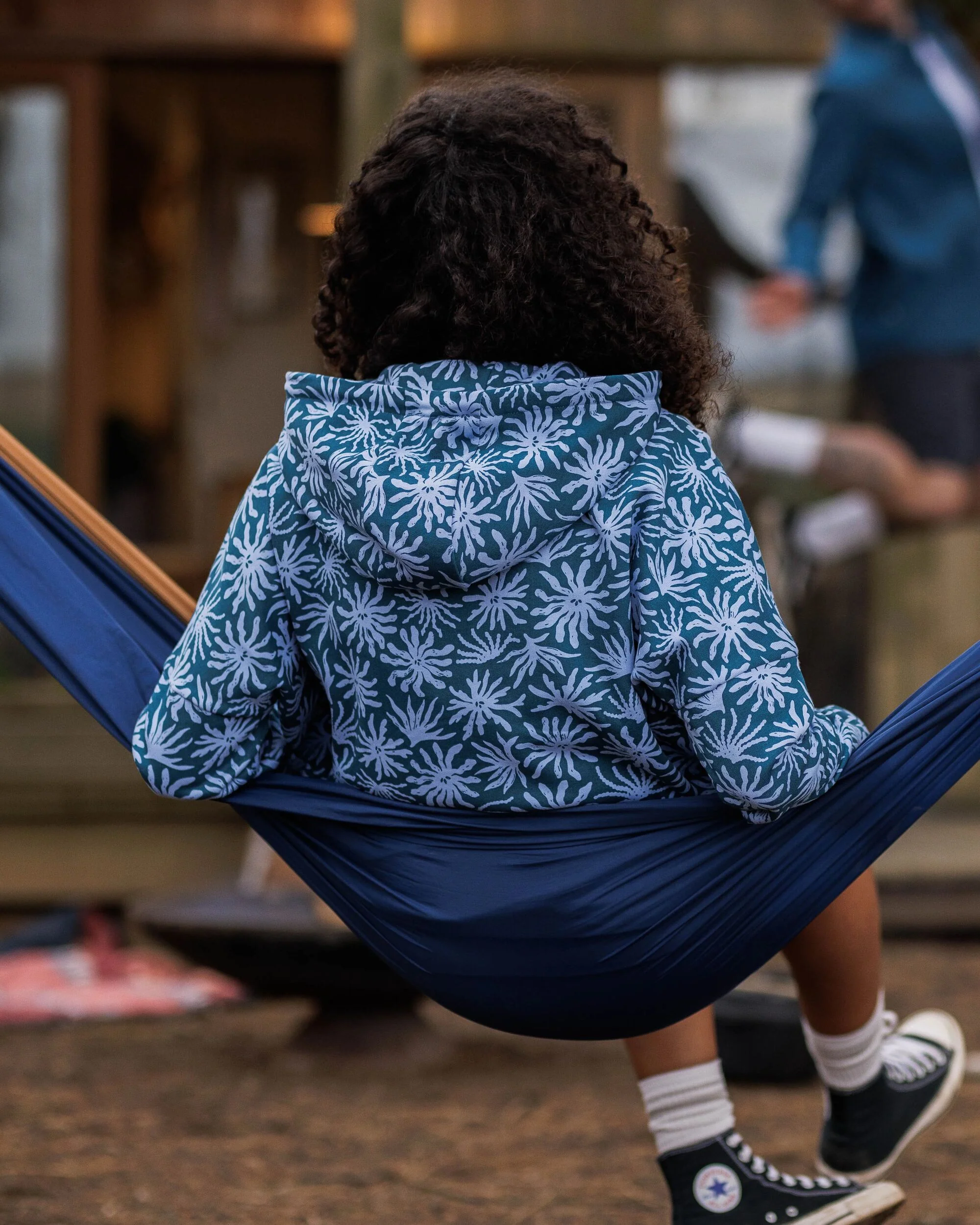Arame Organic Cotton Hoodie - Seaweed Blue Steel - Image 7