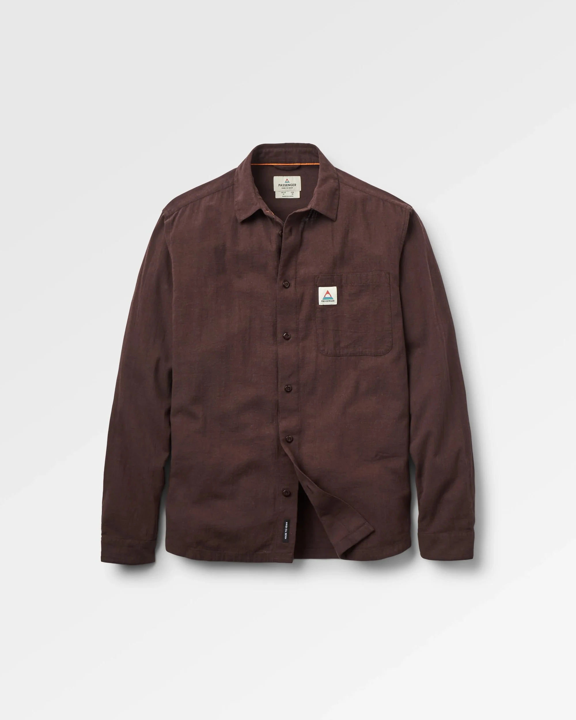 Arica Textured Organic Cotton Shirt - Espresso
