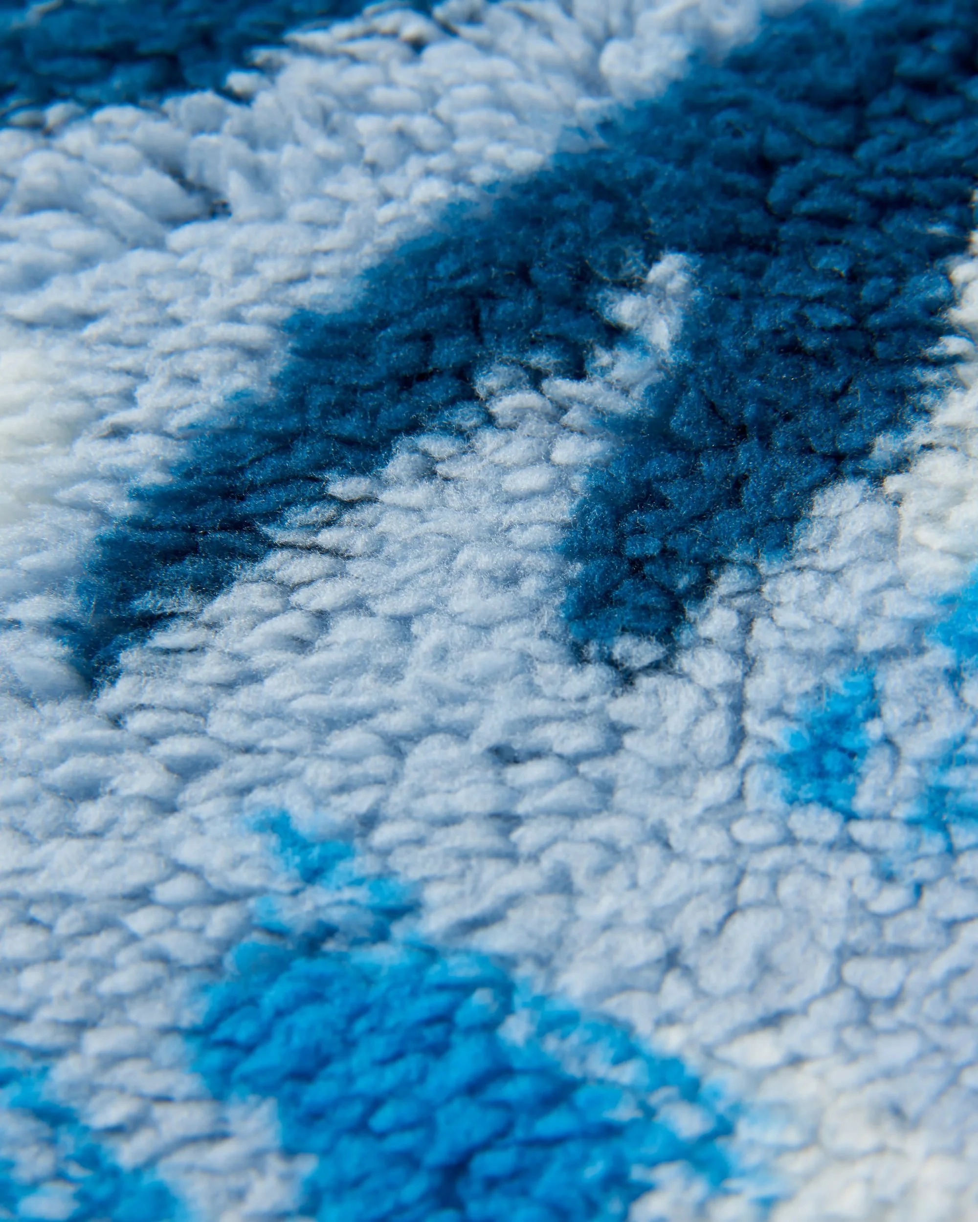 Ash Sherpa Fleece Snood - Abstract Mountain Blue Steel - Image 5