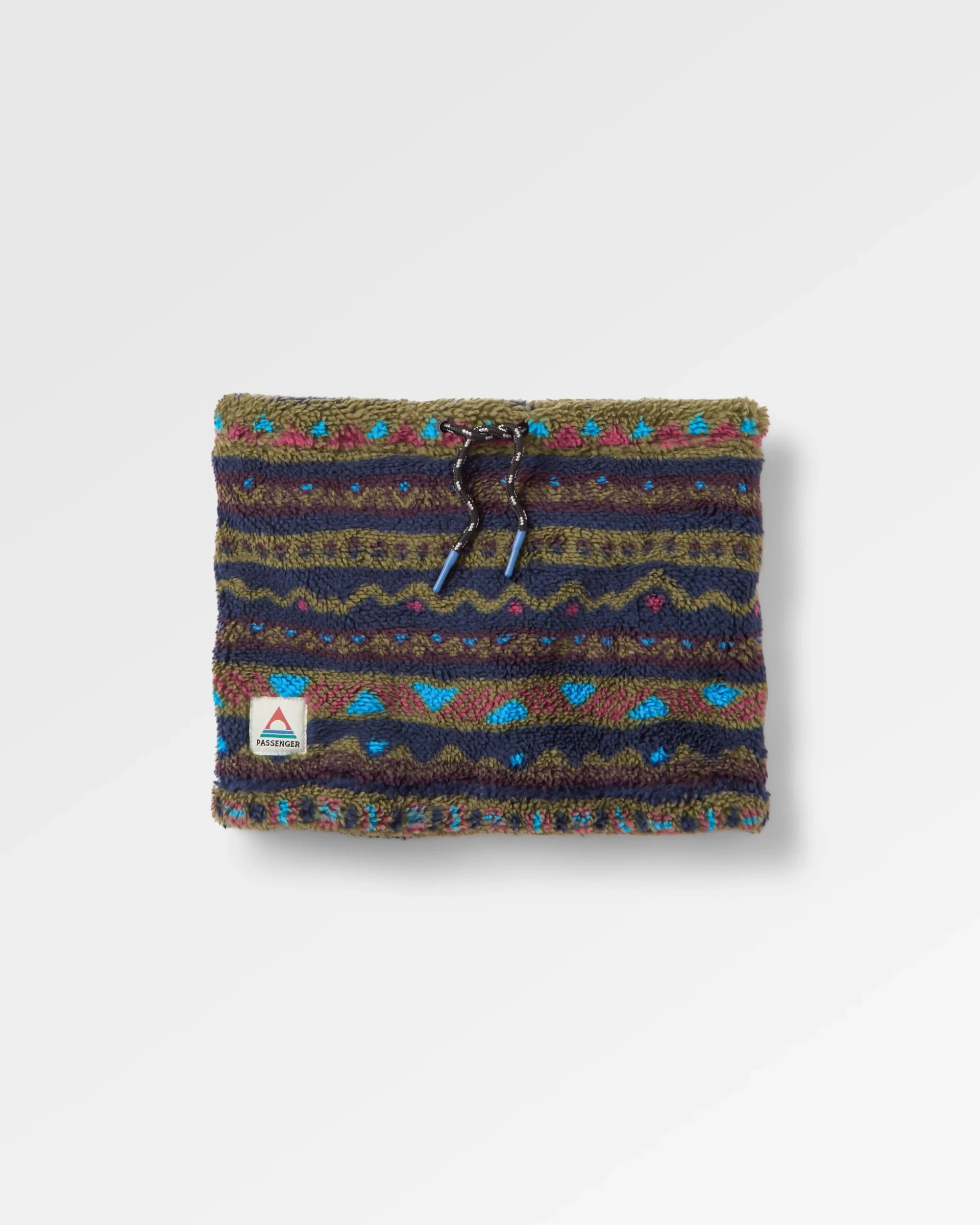Ash Sherpa Fleece Snood - Mountain Geo Multi
