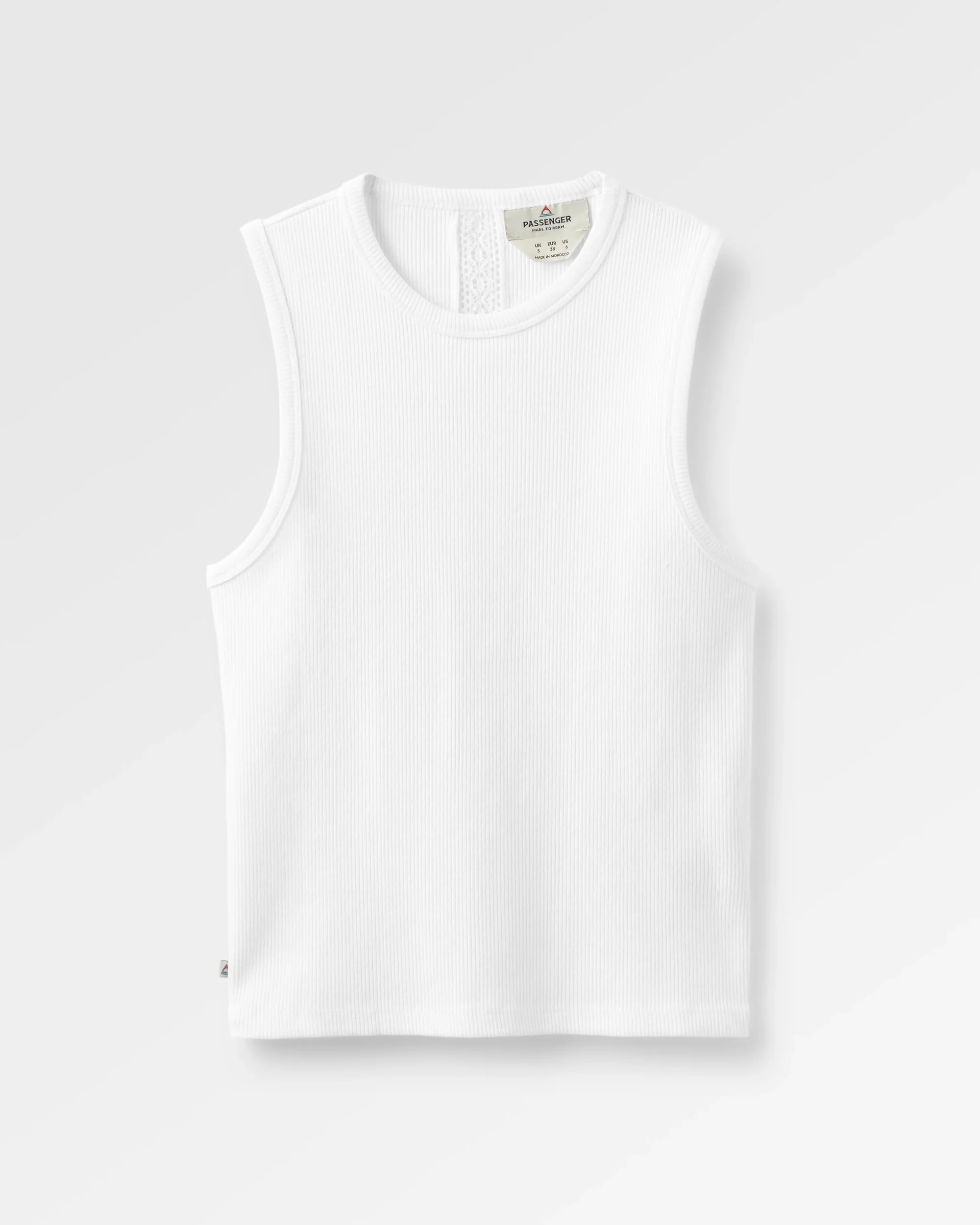 Atmos Ribbed Tank Vest - White - Image 2