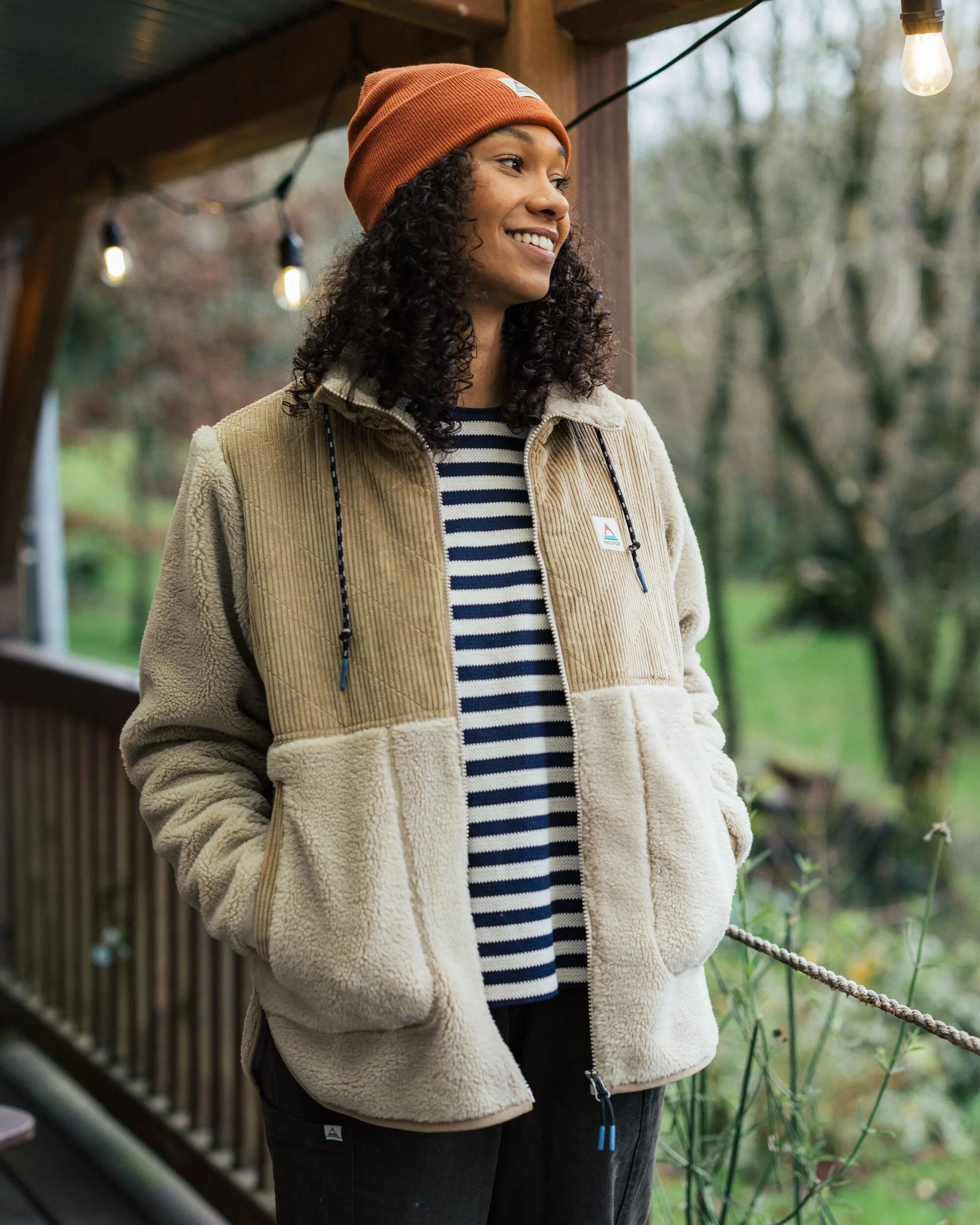 Awaken Deep-Pile Sherpa Fleece - Feather/Biscuit