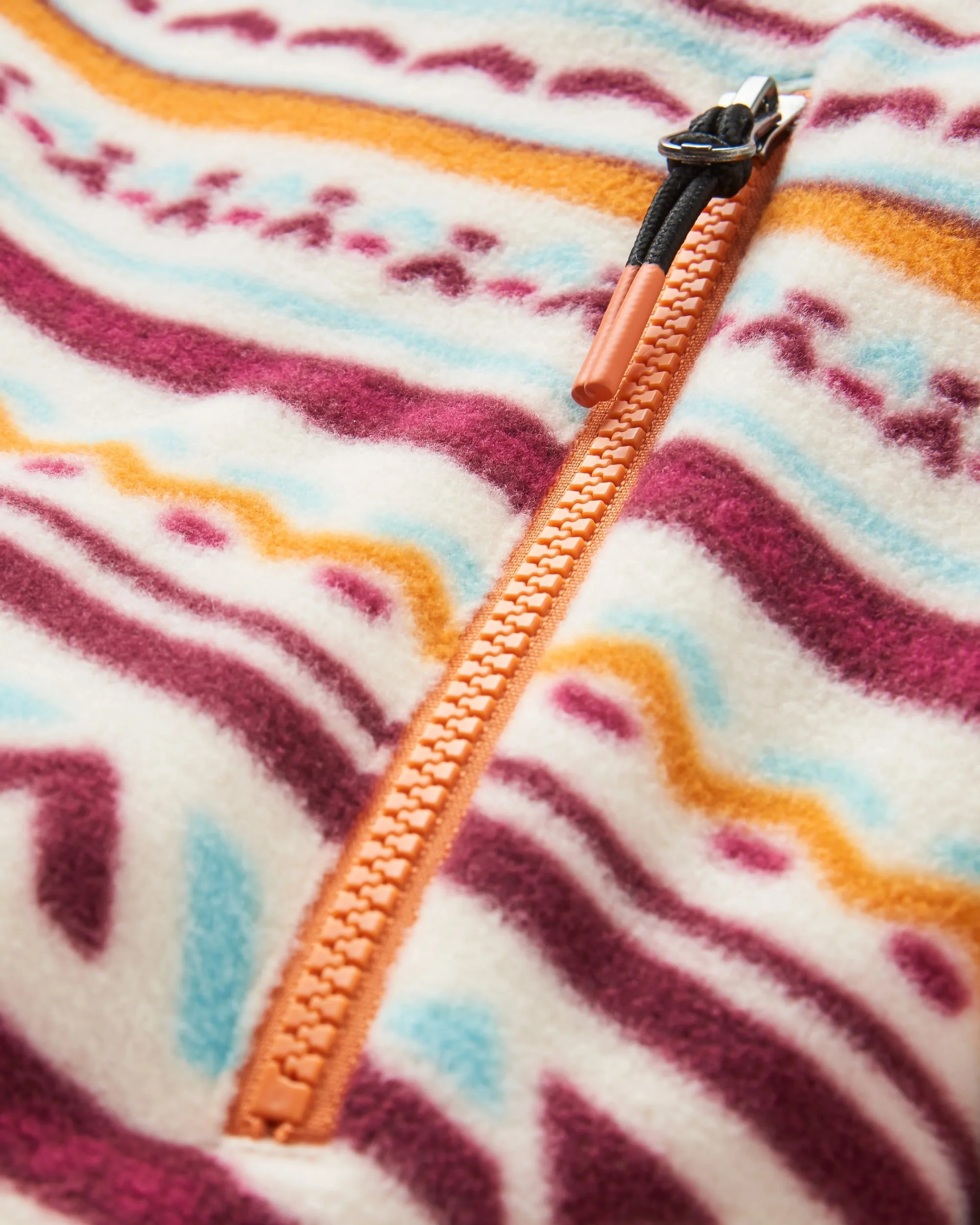 Ayla Micro Polartec® Hooded Fleece - Geo Tracks Birch - Image 7