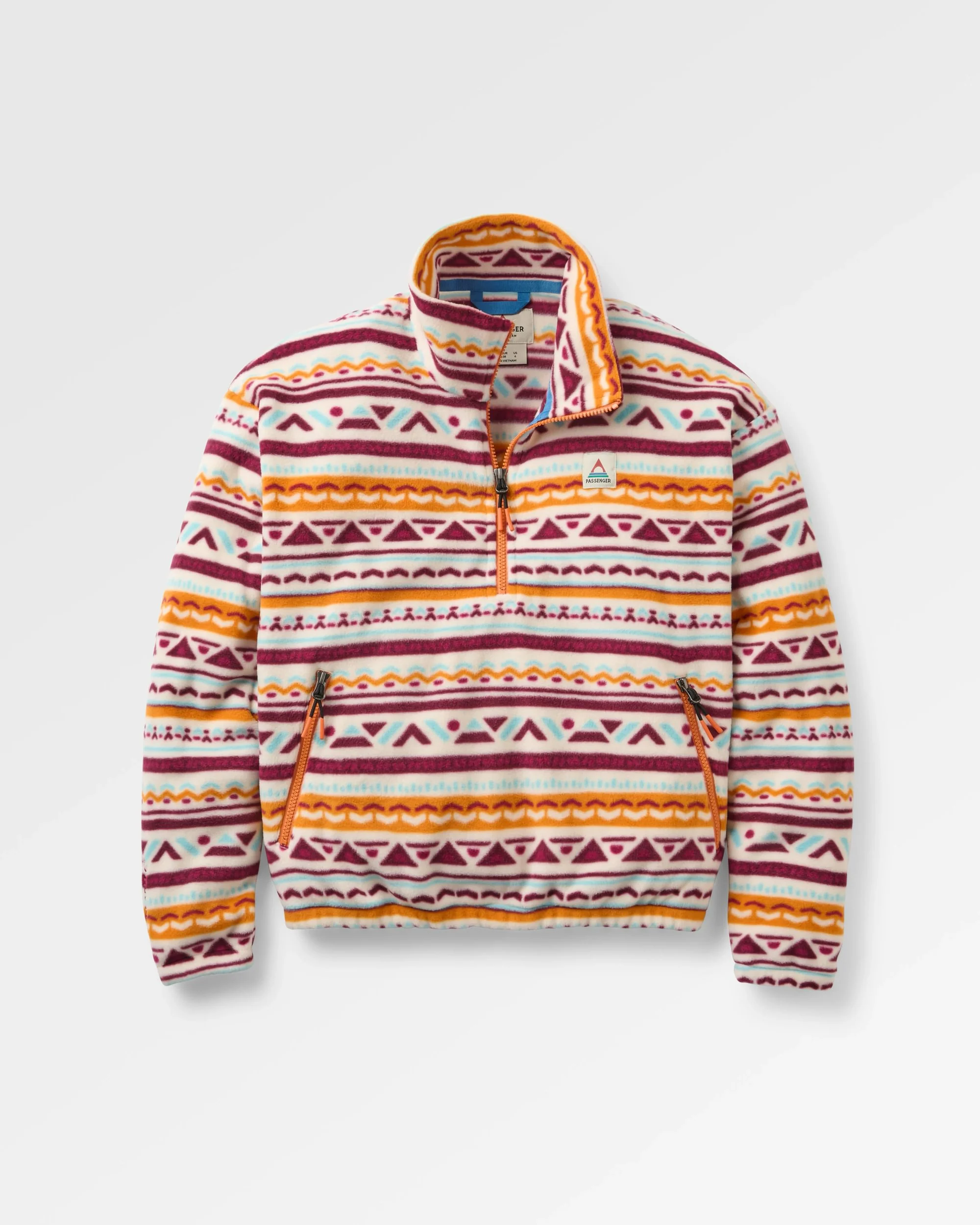Ayla Micro Polartec® Fleece - Geo Tracks Birch - Image 2