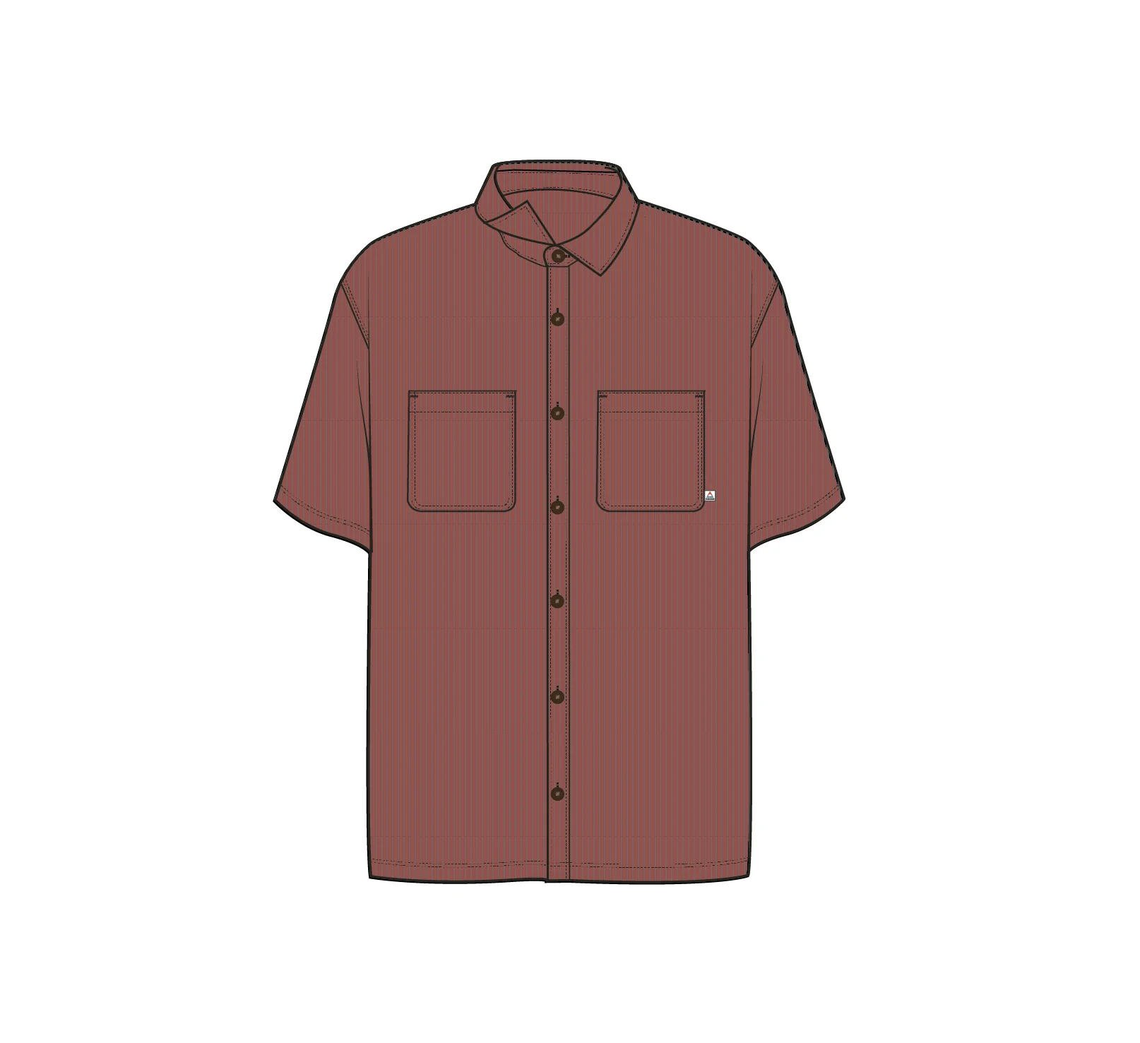 Backcountry Short Sleeve Cord Shirt - Redwood - Image 6