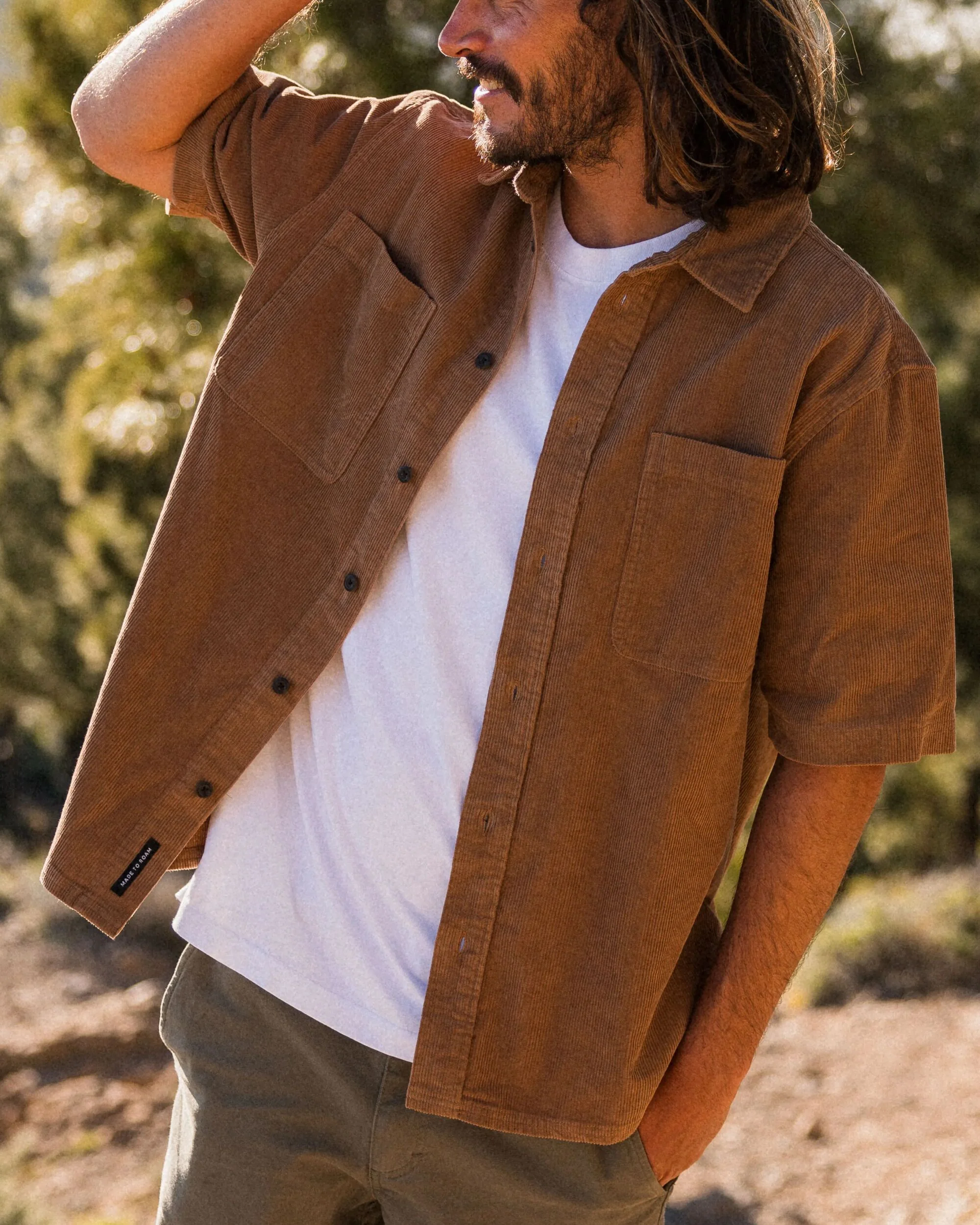 Backcountry Short Sleeve Cord Shirt - Toffee - Image 3