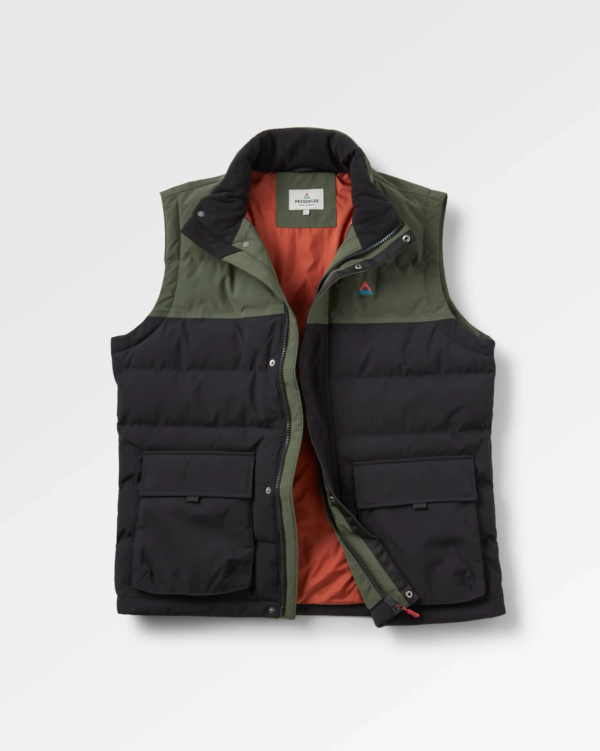 Baltic Insulated Gilet - Black/Khaki - Image 2