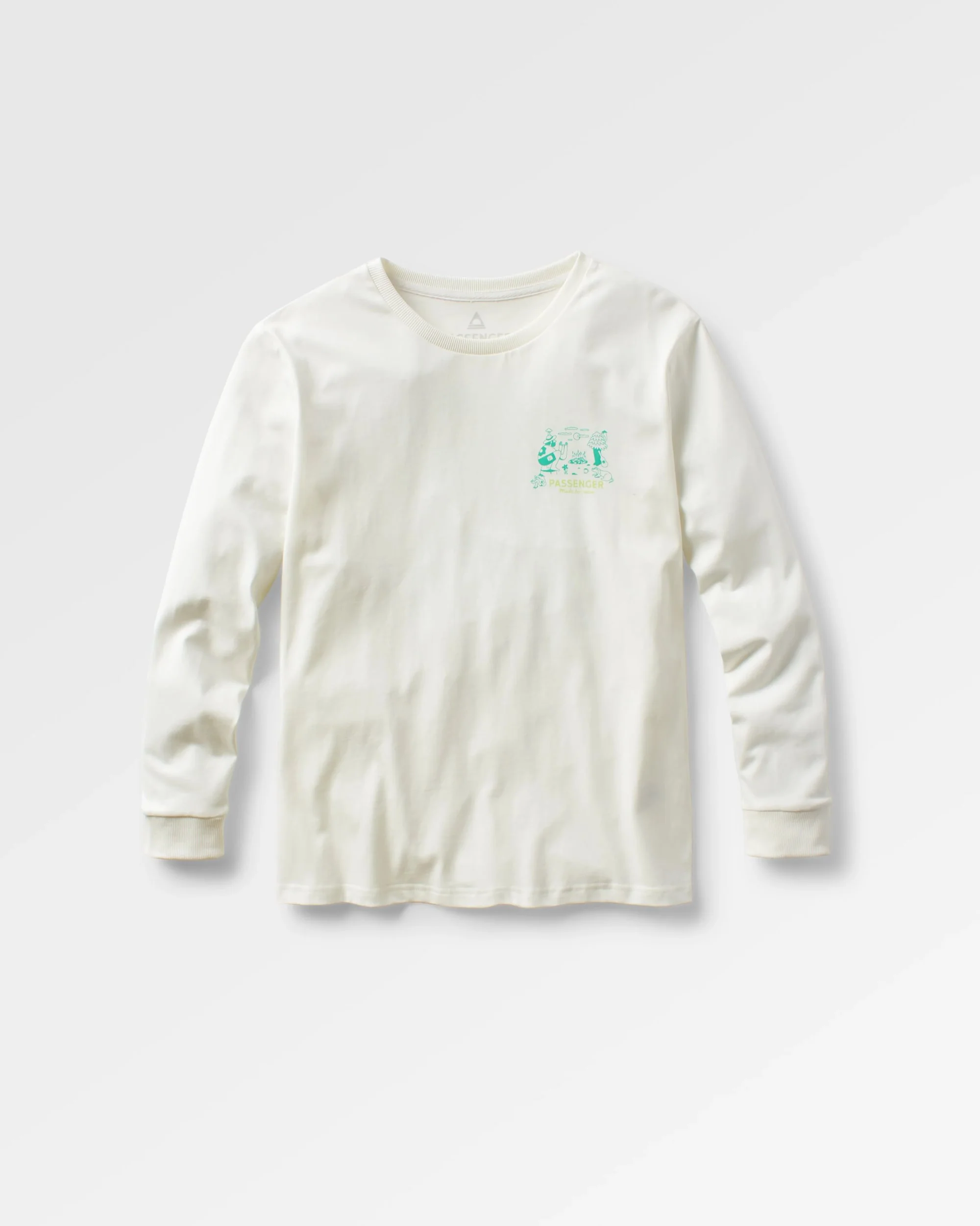 Better Outside Organic Cotton Oversized LS T-Shirt - Marshmallow - Image 2