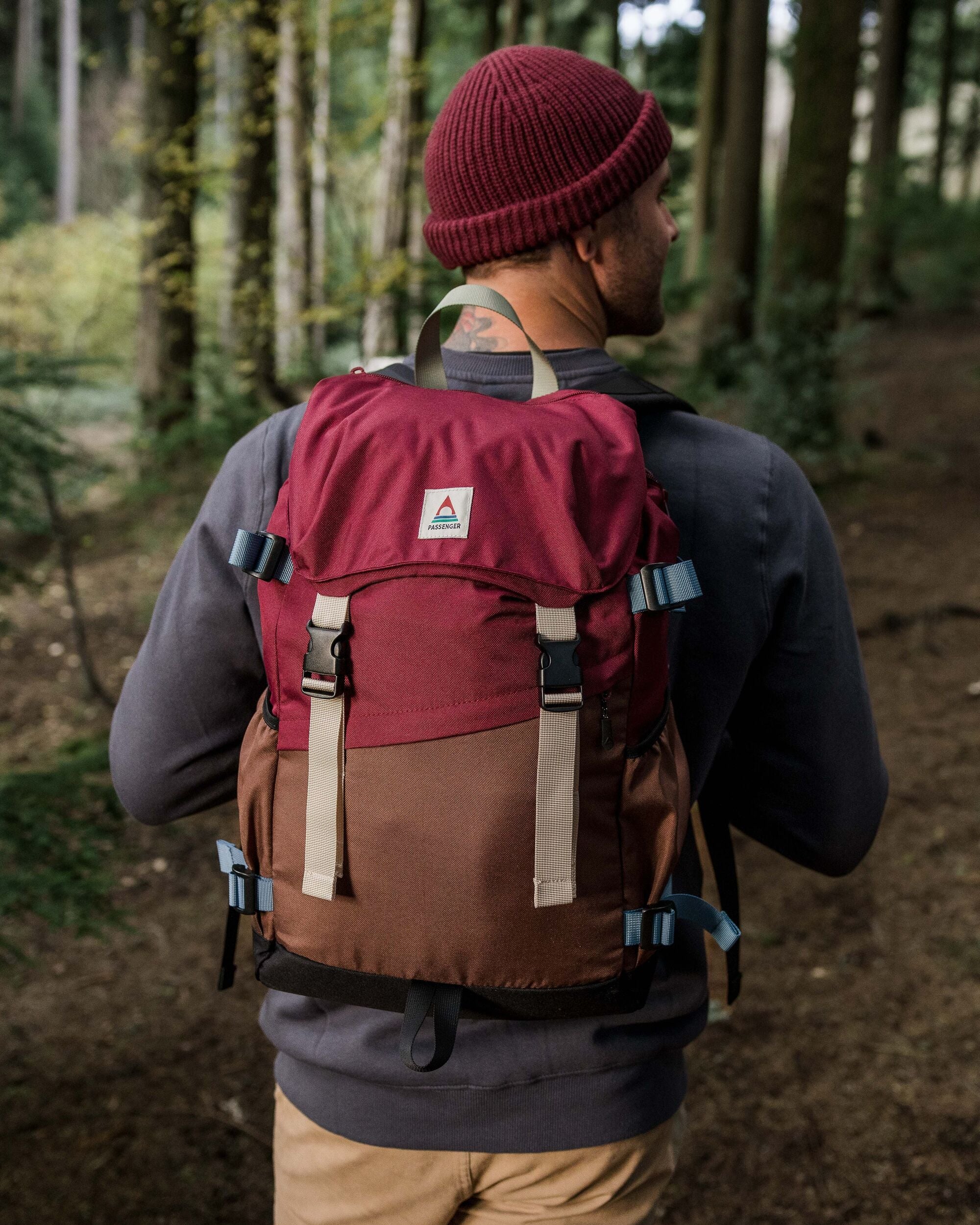Boondocker 26L Backpack - Burgundy/Chestnut