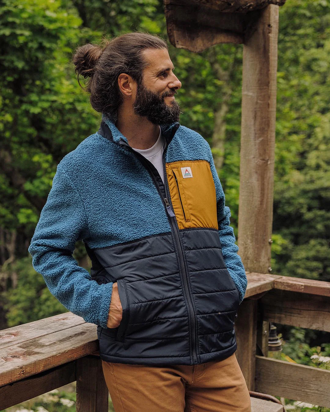 Born Explorer Polar-Lined Sherpa Fleece - Blue Steel