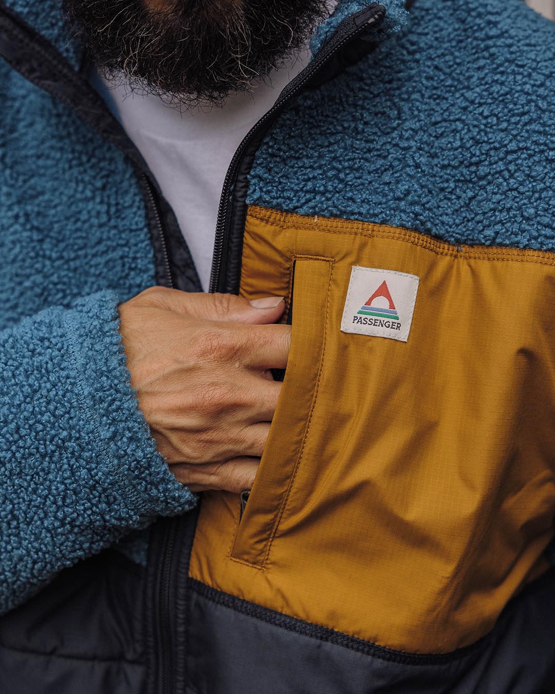 Born Explorer Polar-Lined Sherpa Fleece - Blue Steel - Image 6