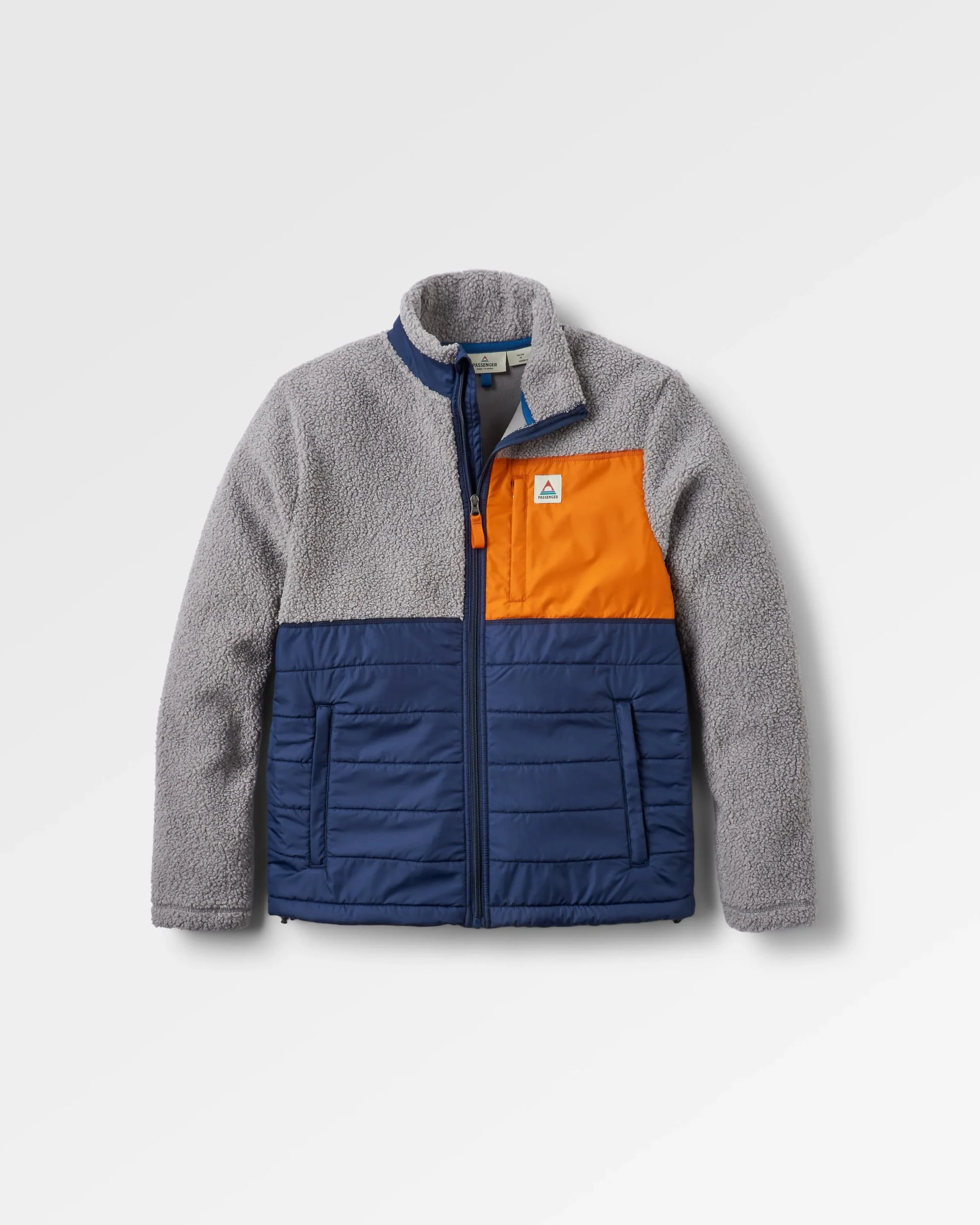 Born Explorer Polar-Lined Sherpa Fleece - Steel Grey - Image 2
