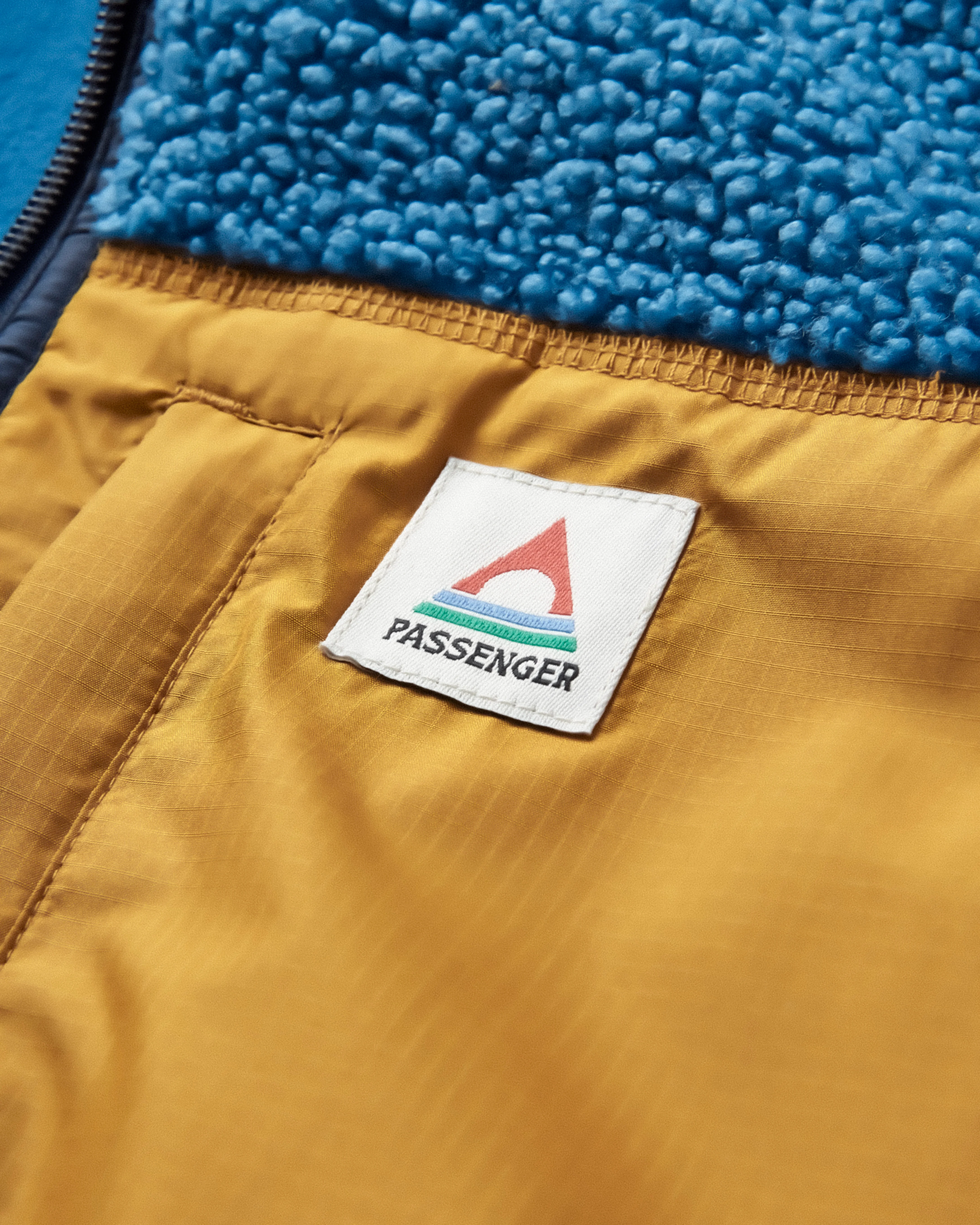 Born Explorer Polar-Lined Sherpa Vest - Blue Steel - Image 7