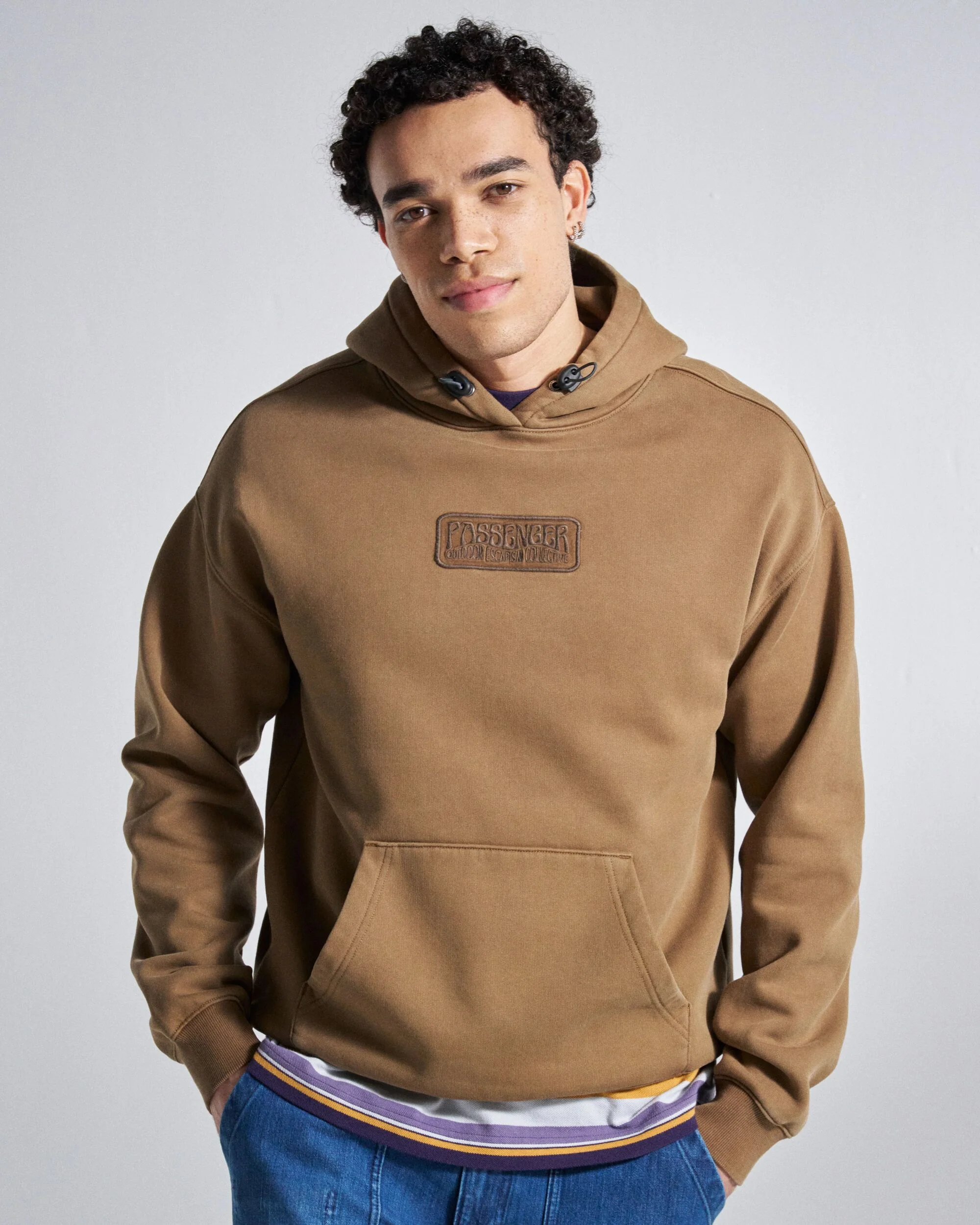 Boundless Relaxed Fit Hoodie - Caramel Brown - Image 3