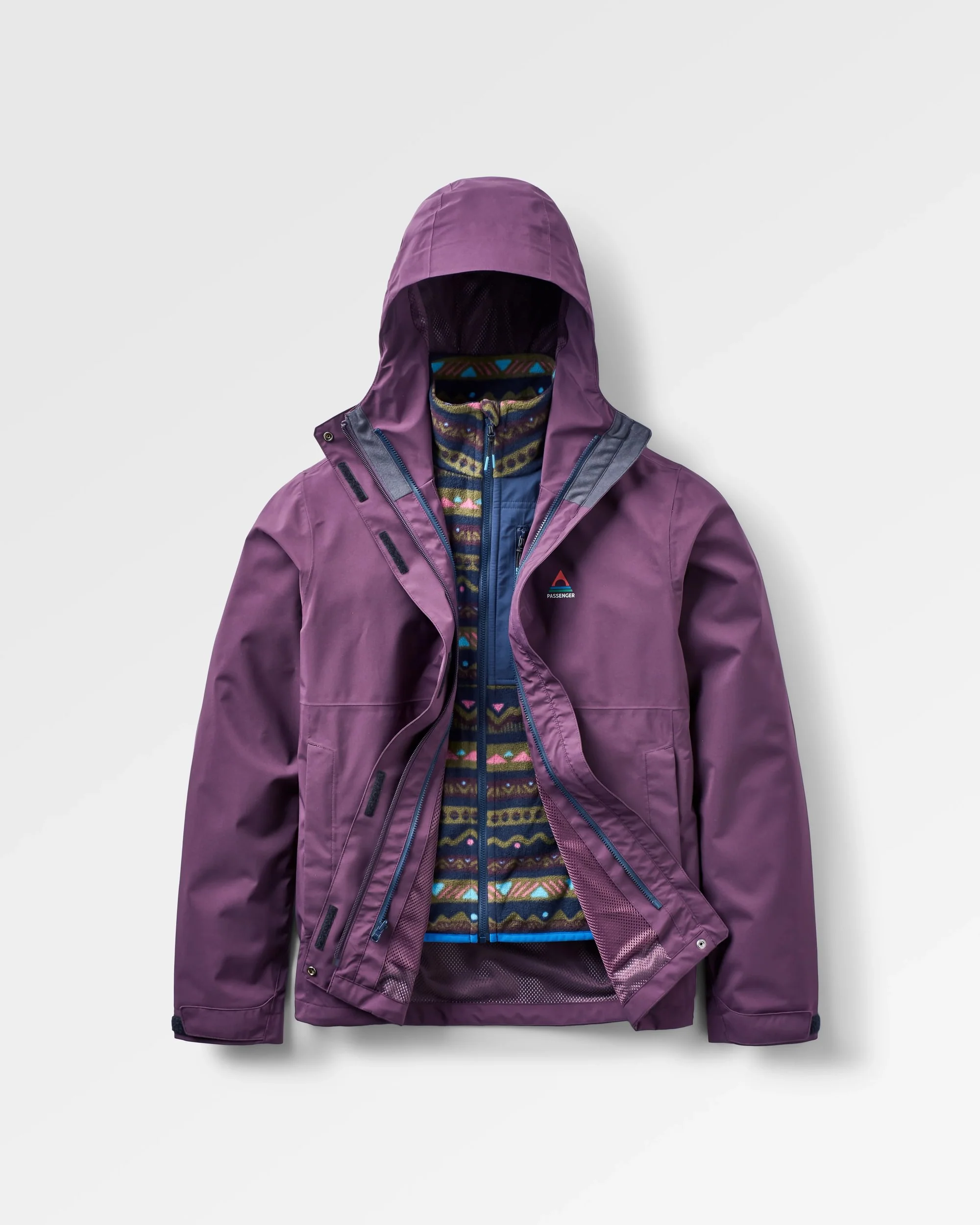 Breckenridge Waterproof 3 In 1 Jacket - Deep Plum