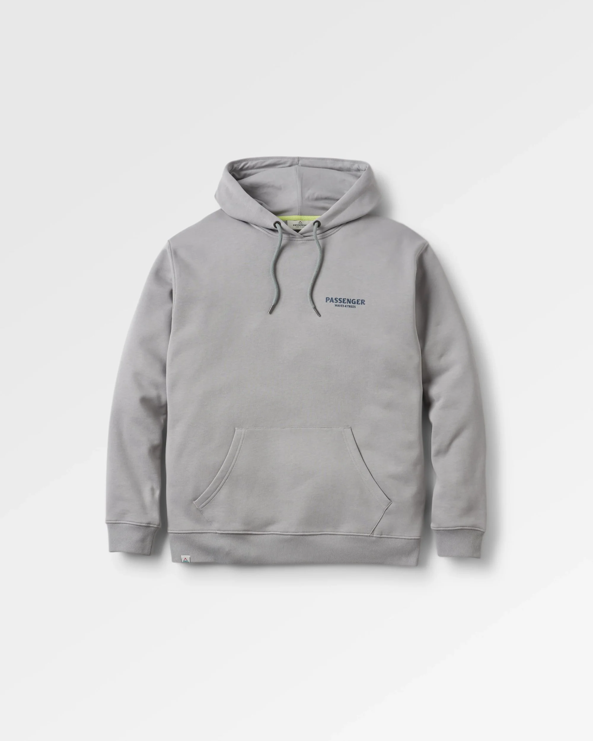 Waves & Trees Organic Cotton Hoodie - Steel Grey - Image 2