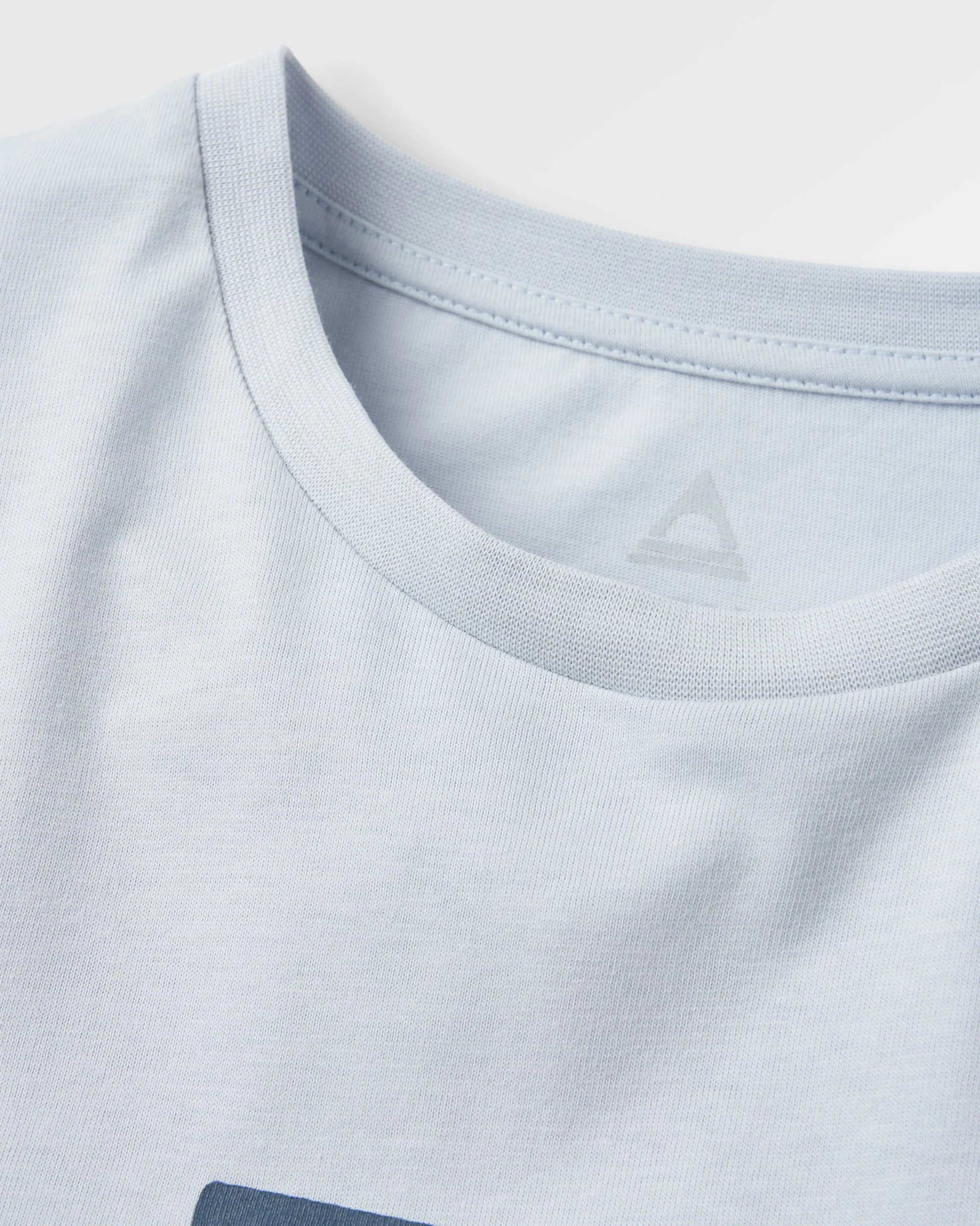Waves & Trees Organic Cotton T-Shirt - Grey Blue - Image 5
