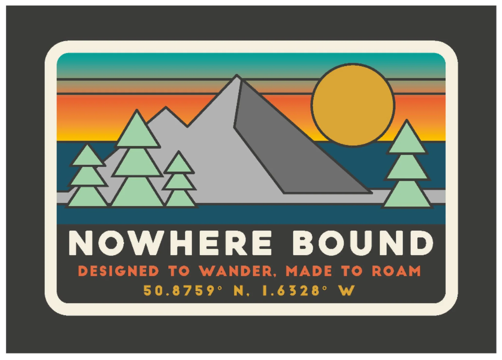 Cabin Sherpa Blanket - Black 'Nowhere Bound' Print - Image 11