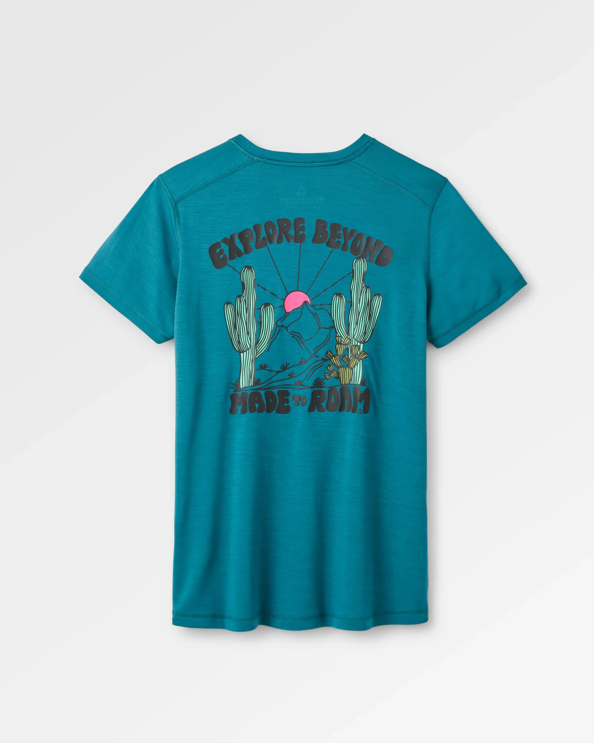 Camp Wild Lightweight Merino Blend T-Shirt - Mediterranean - Image 2