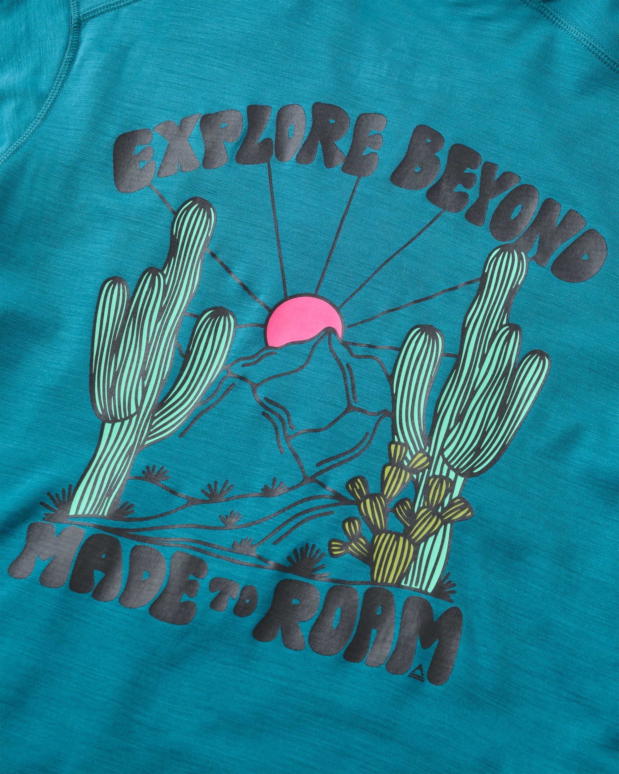 Camp Wild Lightweight Merino Blend T-Shirt - Mediterranean - Image 4