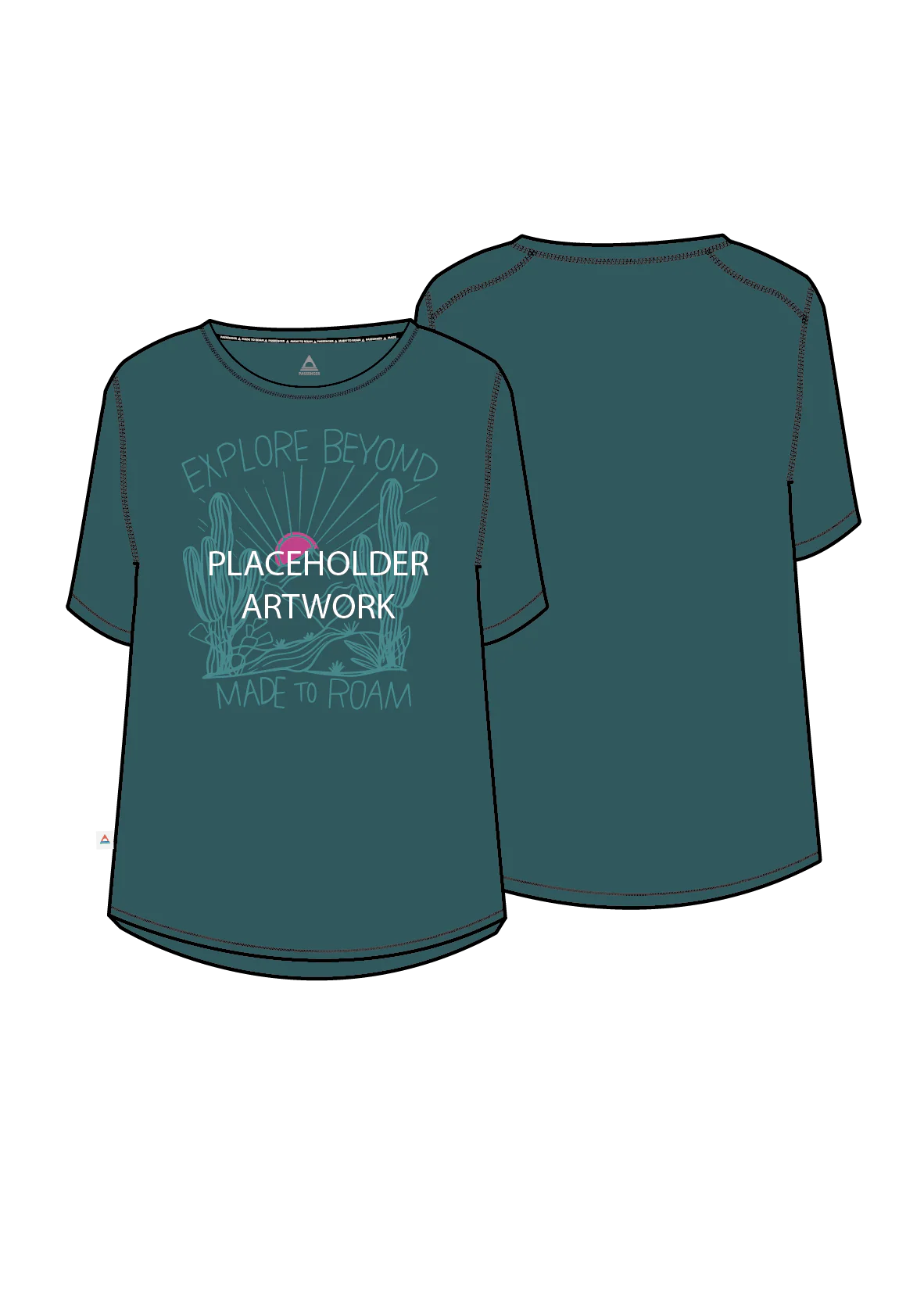 Camp Wild Lightweight Merino Blend T-Shirt - Mediterranean - Image 6