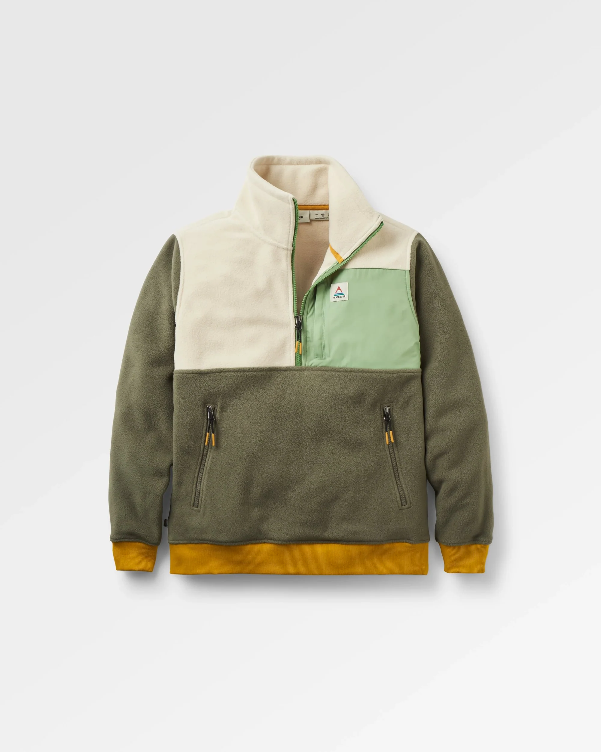 Caspian 1/2 Zip Polar Fleece - Dusty Olive