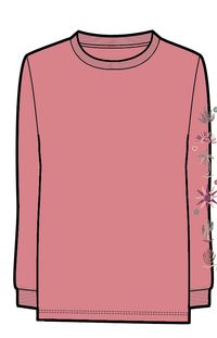Chica LS T-Shirt - Soft Rose - Image 7