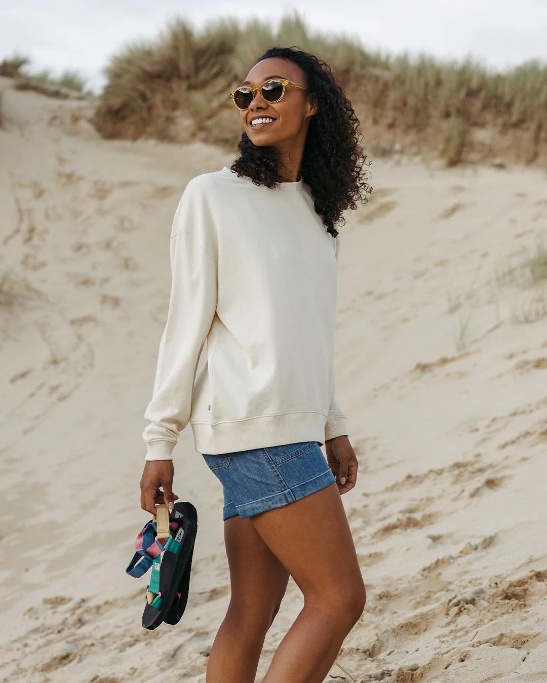 Chica Oversized Sweatshirt - Birch - Image 2