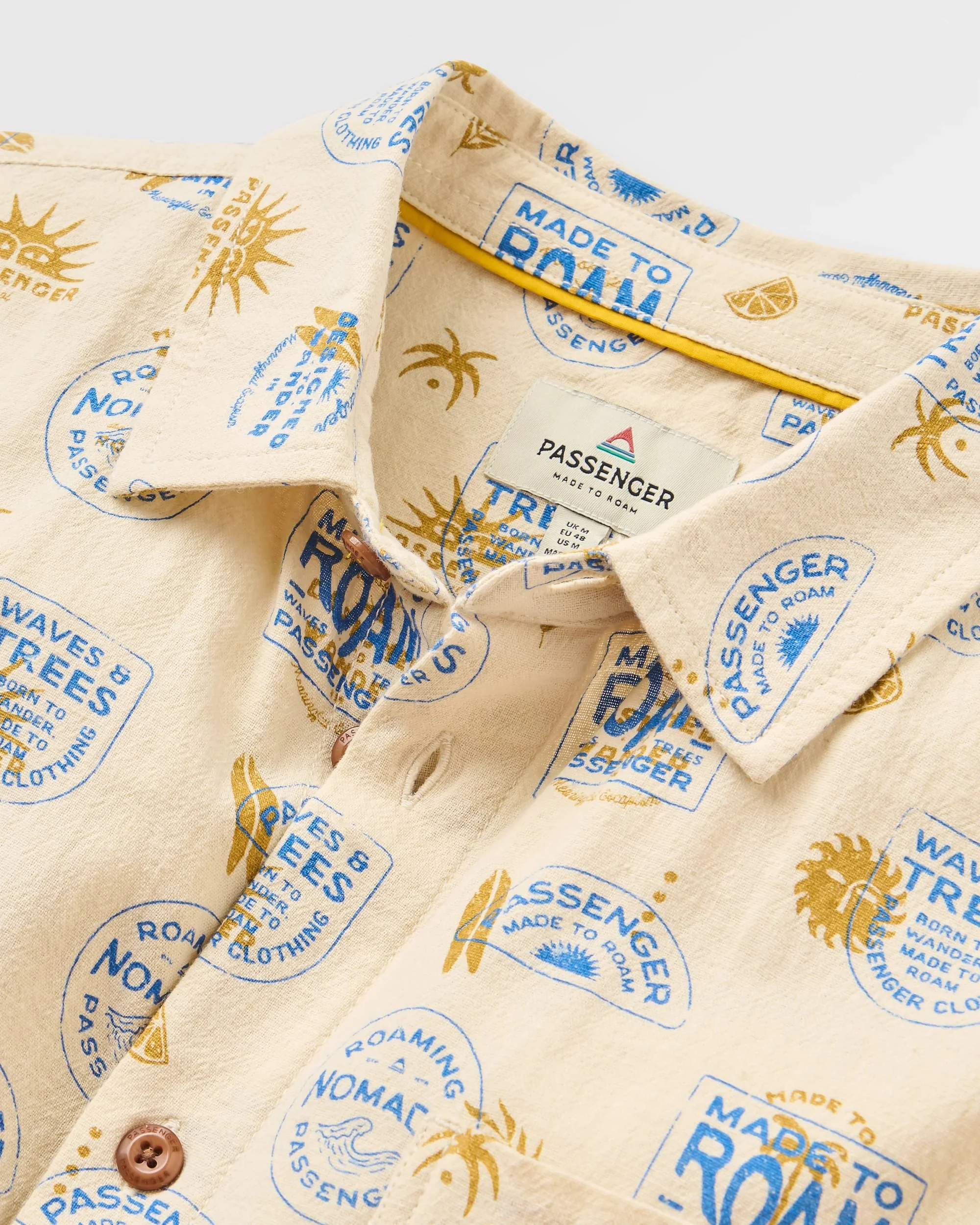 Chill Textured Short Sleeve Shirt - Badge Birch - Image 4