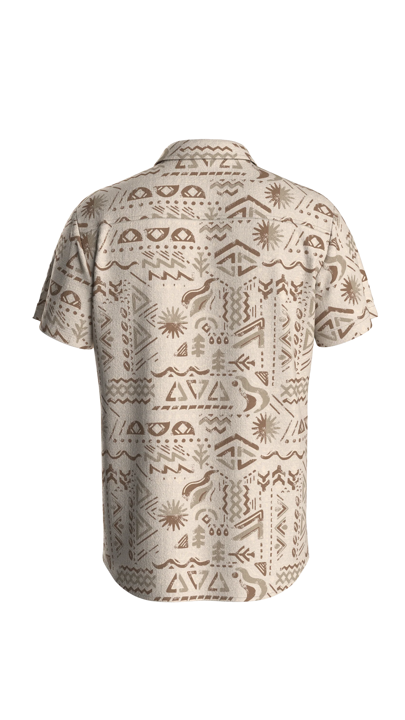 Chill Textured Short Sleeve Shirt - Elemental Geo Birch - Image 12
