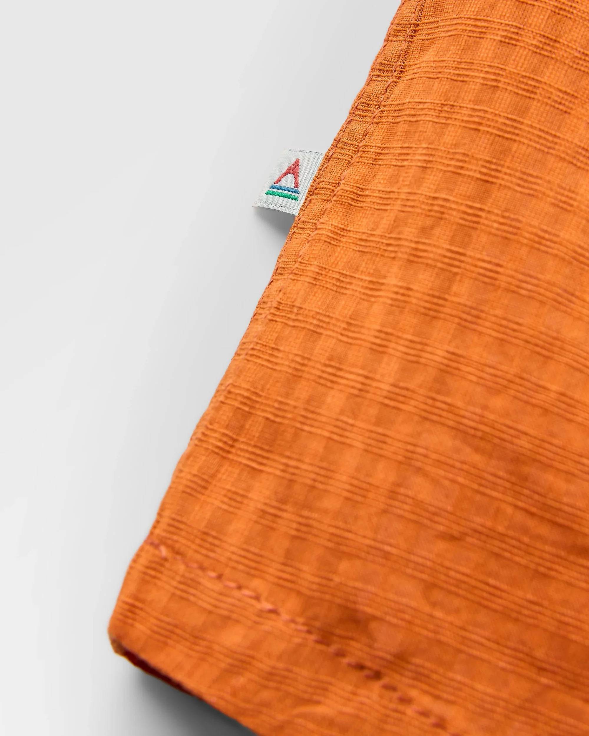 Chill Textured Short Sleeve Shirt - Sunset Orange - Image 9