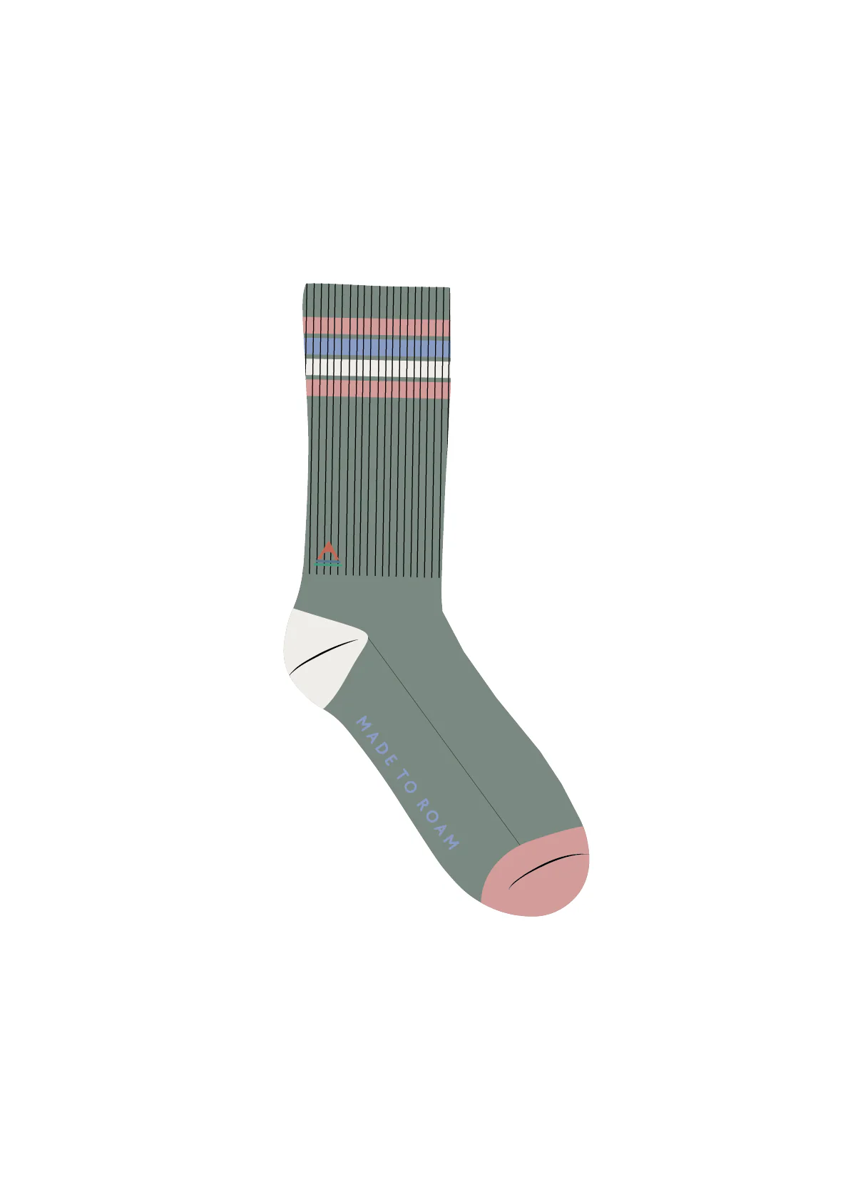 Classic Midweight Crew Socks - Pistachio - Image 6