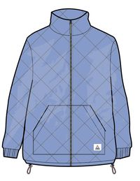 Clementine Quilted Zip-Through - Cornflower - Image 6