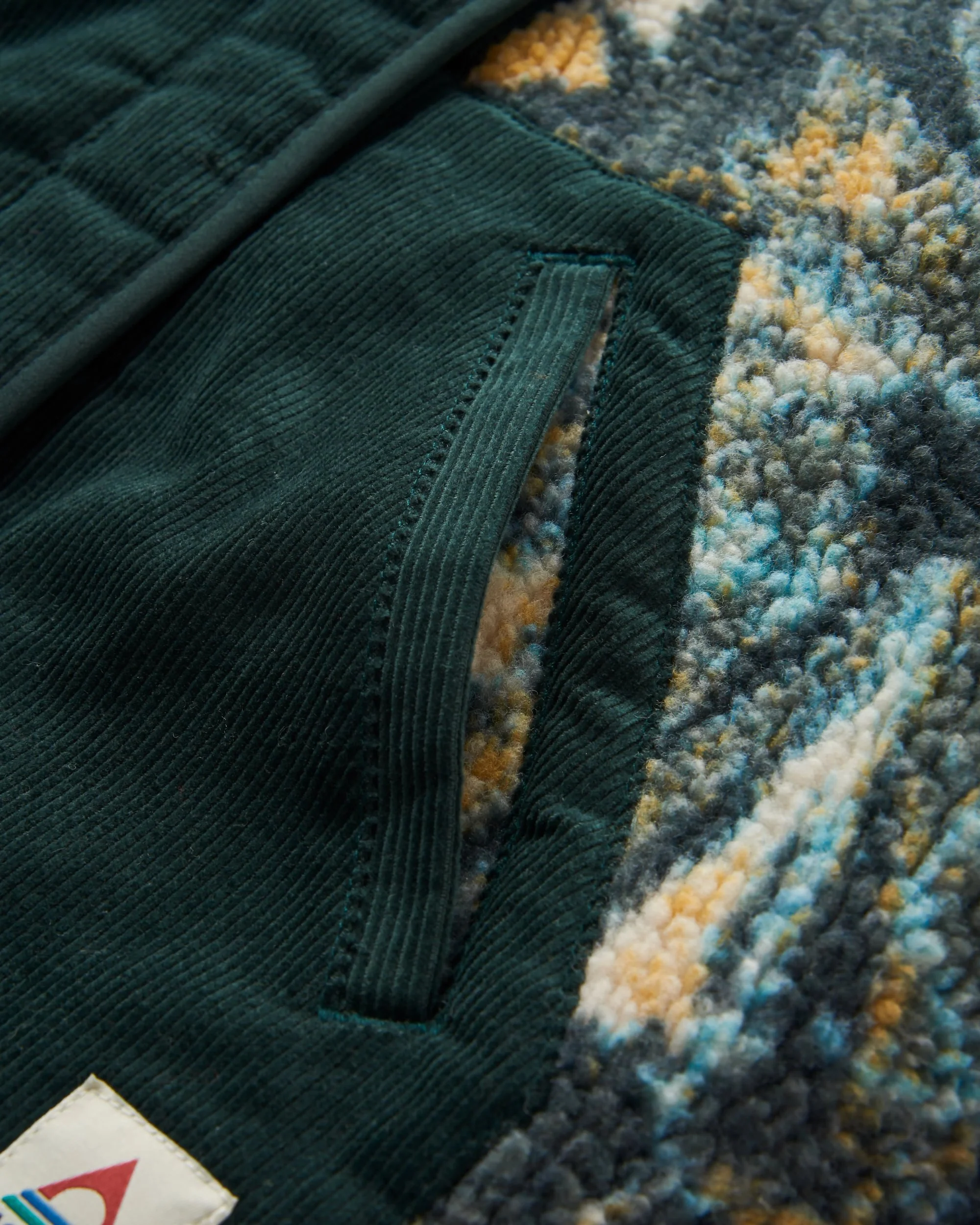Clover Sherpa Fleece - Frost Dark Fern - Image 9