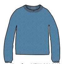 Comfort Organic Knitted Jumper - Atlantic Blue - Image 10
