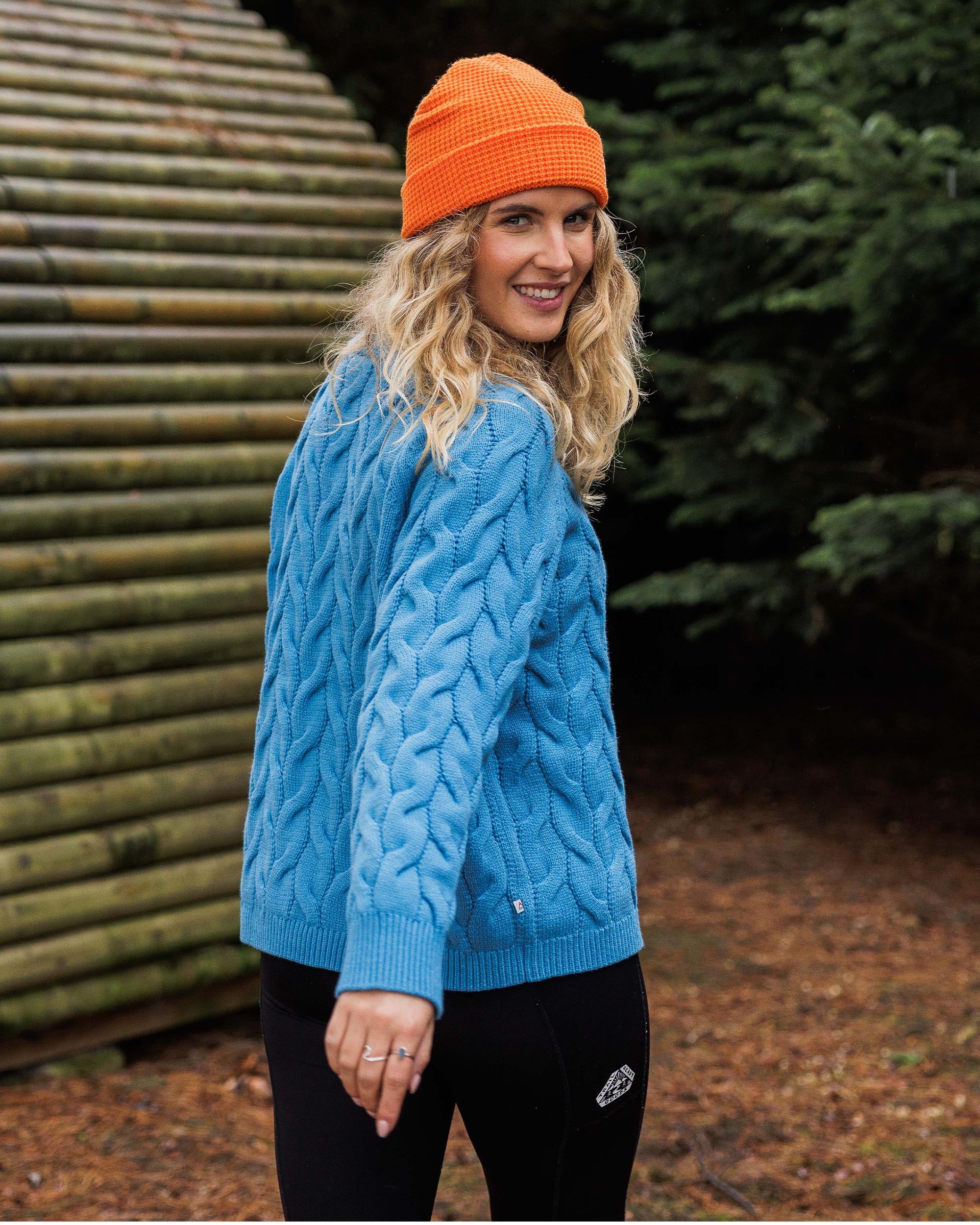 Comfort Organic Knitted Jumper - Atlantic Blue - Image 4