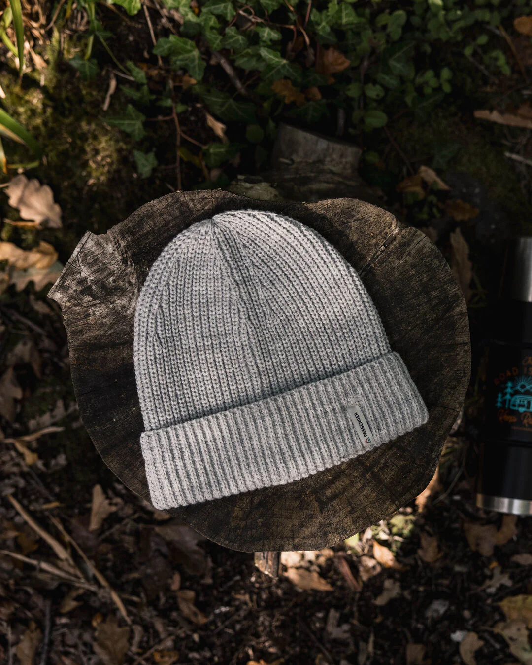 Compass Beanie - Light Grey Marl
