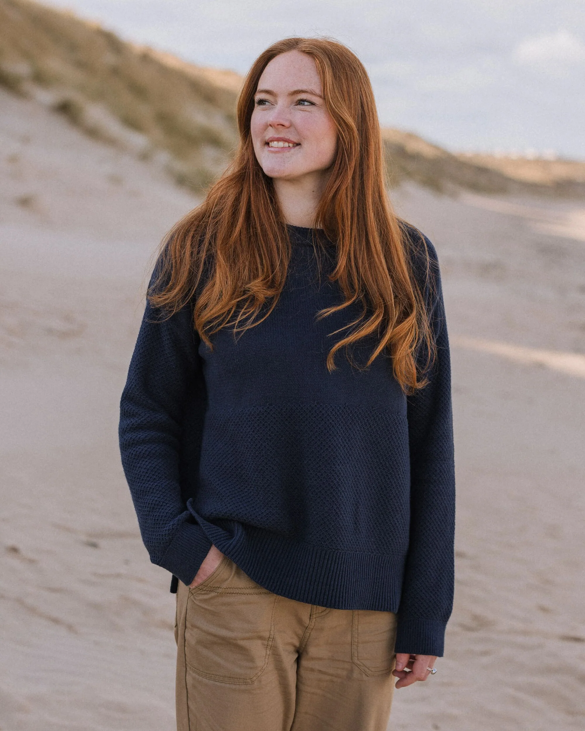Cove Knitted Jumper - Rich Navy