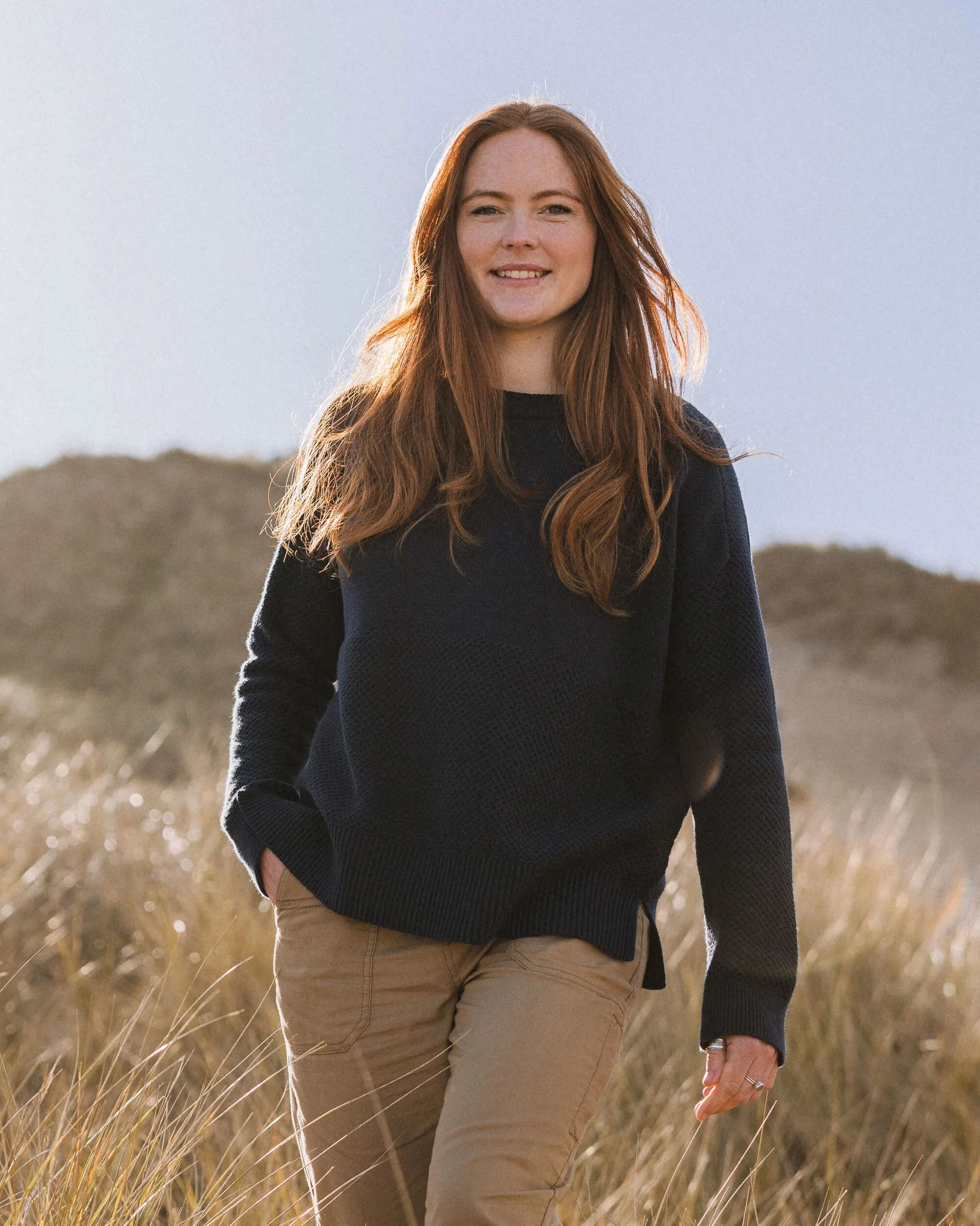 Cove Knitted Jumper - Rich Navy - Image 3