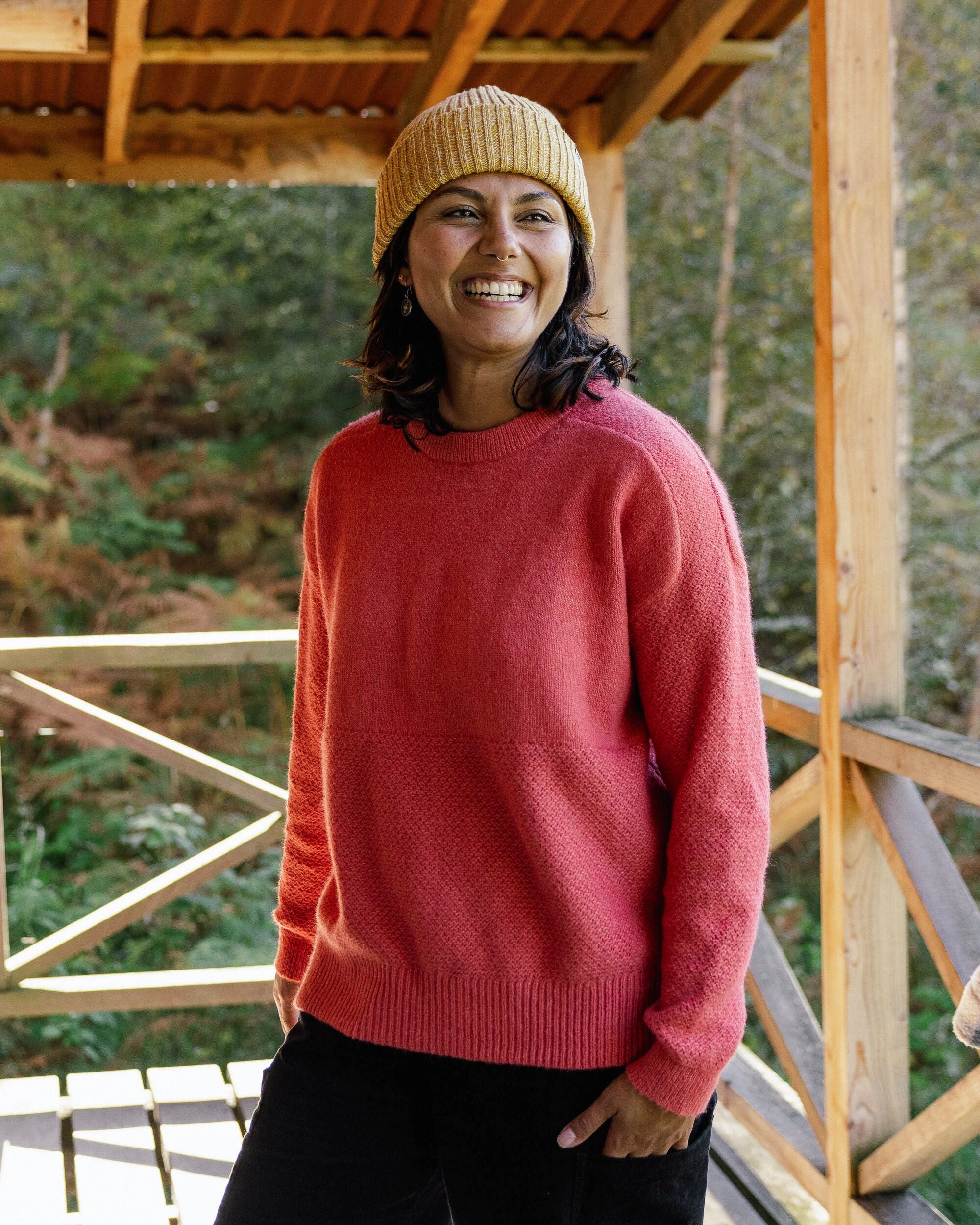 Cove Knitted Jumper - Mineral Red