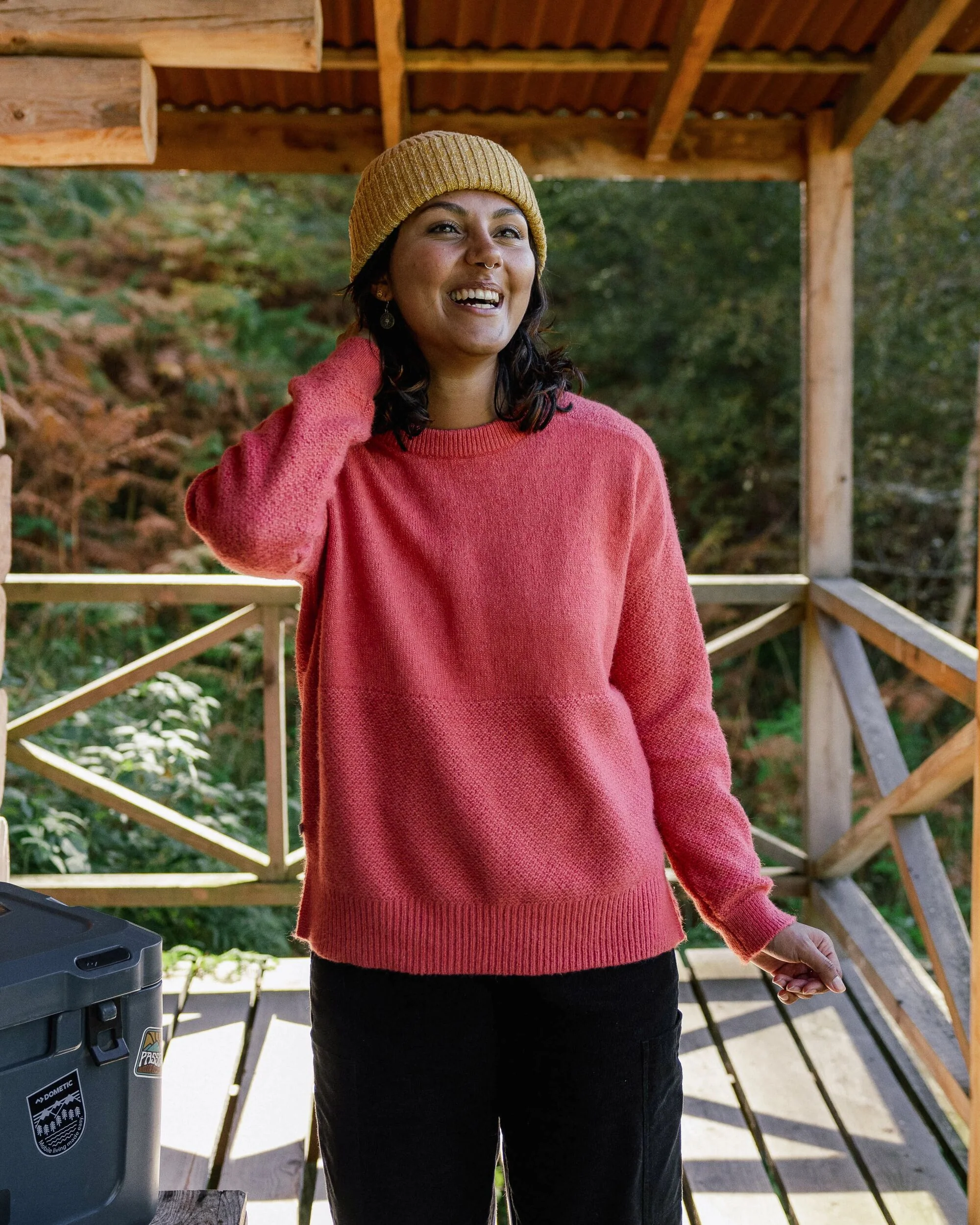 Cove Knitted Jumper - Mineral Red - Image 3