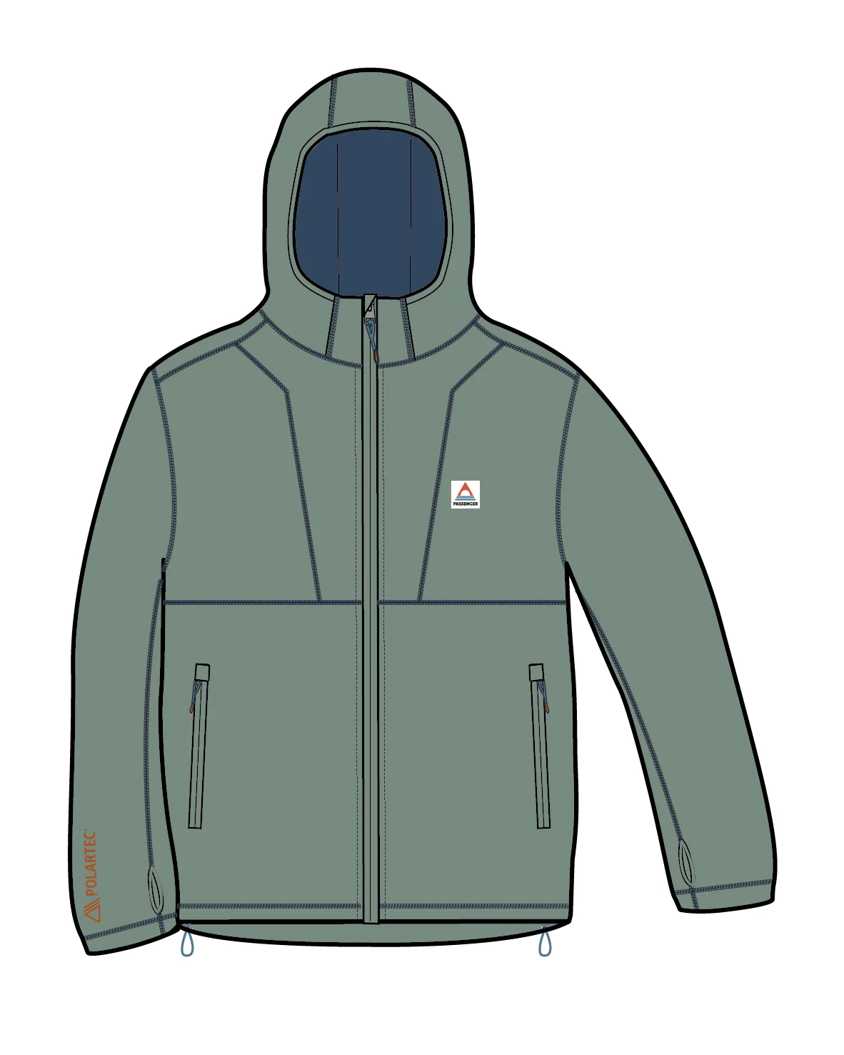Crest Polartec® Fleece Hoodie - Pistachio - Image 11