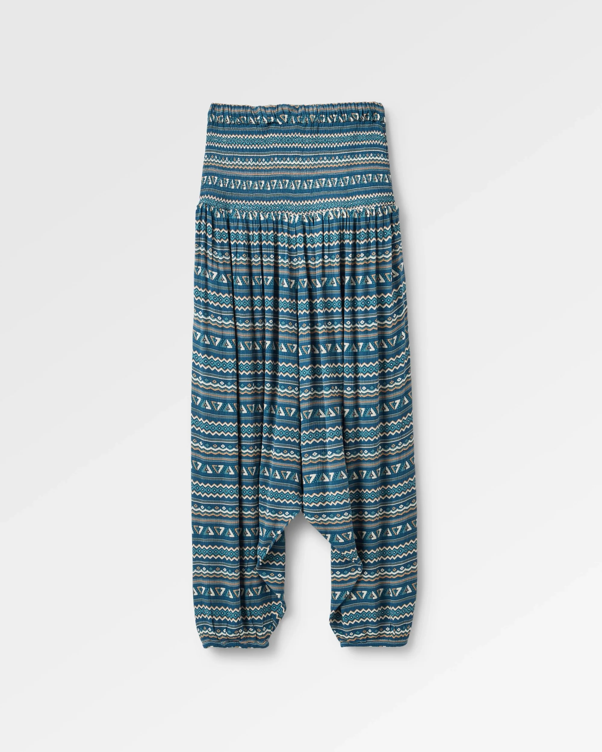 Daylily Loose Trouser - Geo Stripe Dark Denim - Image 2