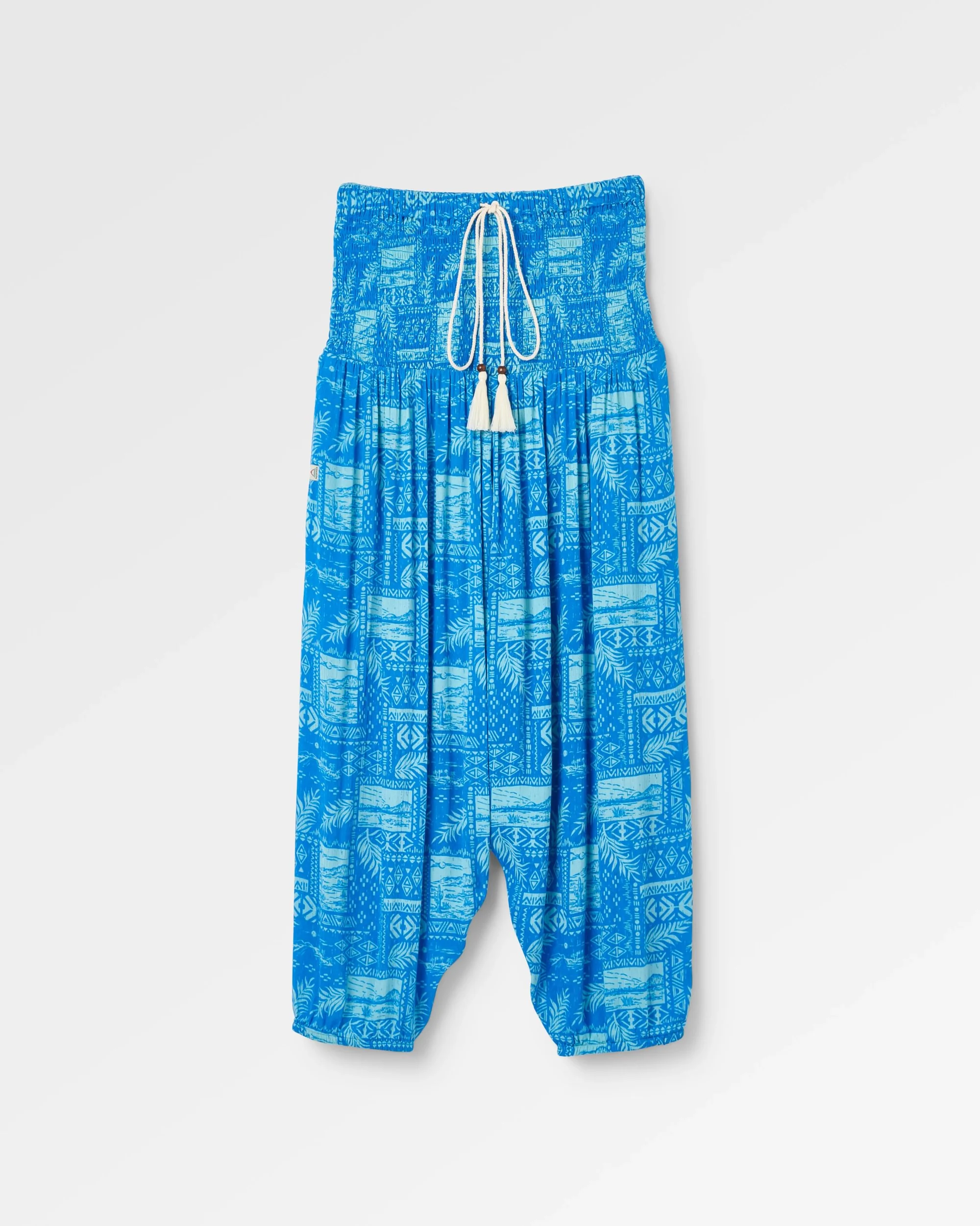 Daylily Loose Trouser - Patchwork Marine Blue